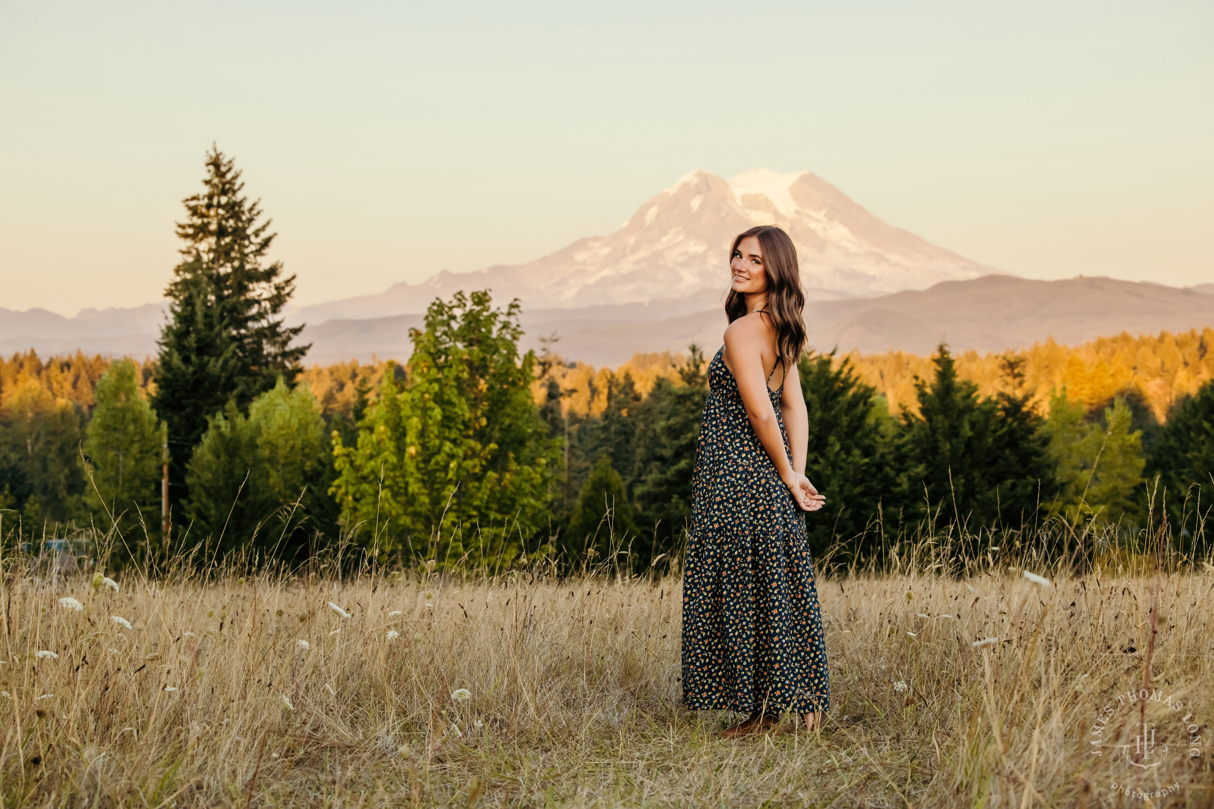 Mount Rainier high school senior portrait session by Seattle senior portrait photographer James Thomas Long Photography