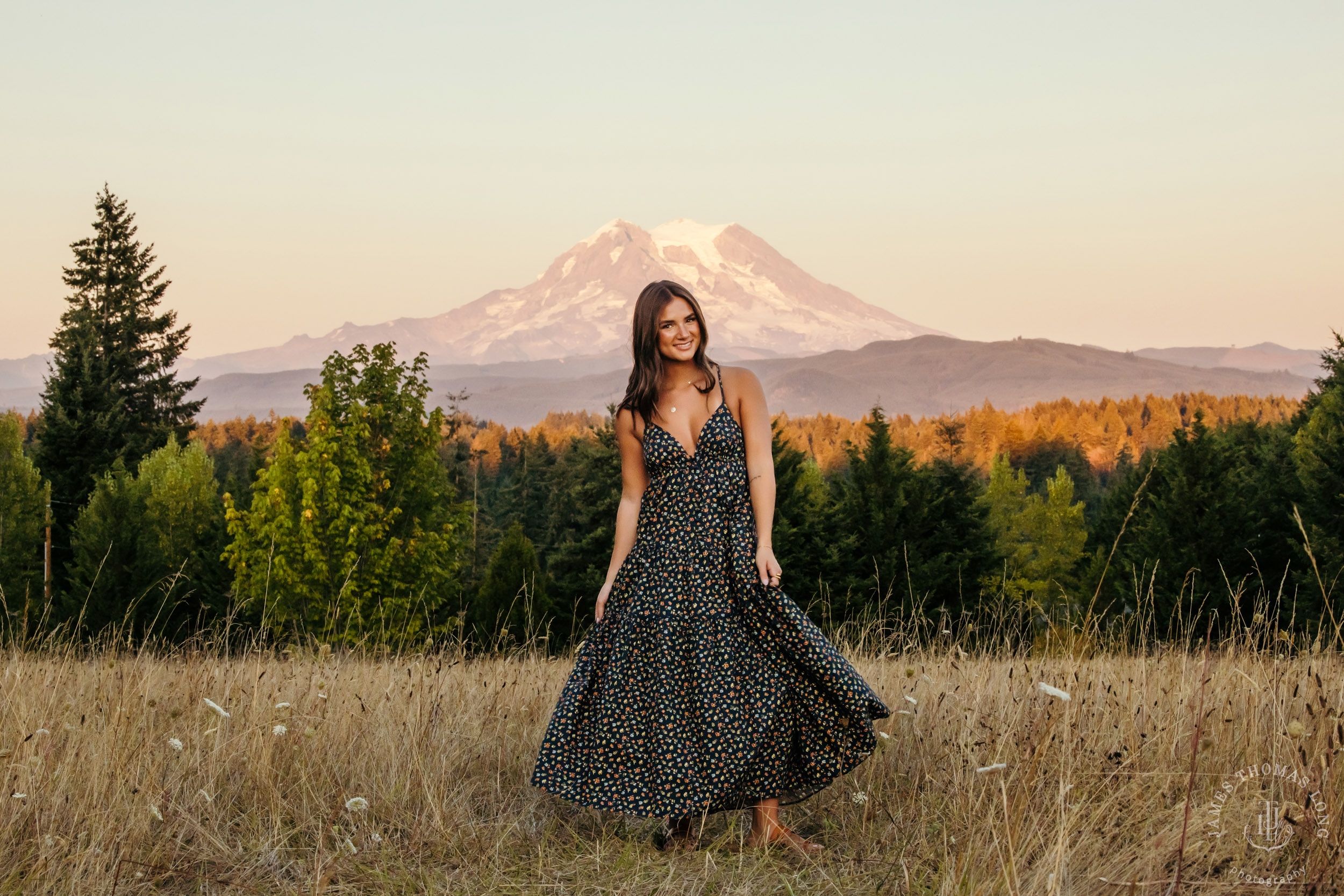 Mount Rainier high school senior portrait session by Seattle senior portrait photographer James Thomas Long Photography