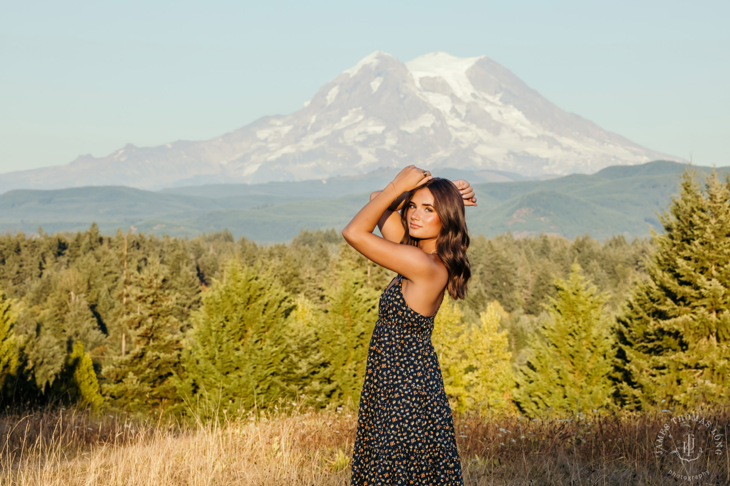 Mount Rainier high school senior portrait session by Seattle senior portrait photographer James Thomas Long Photography