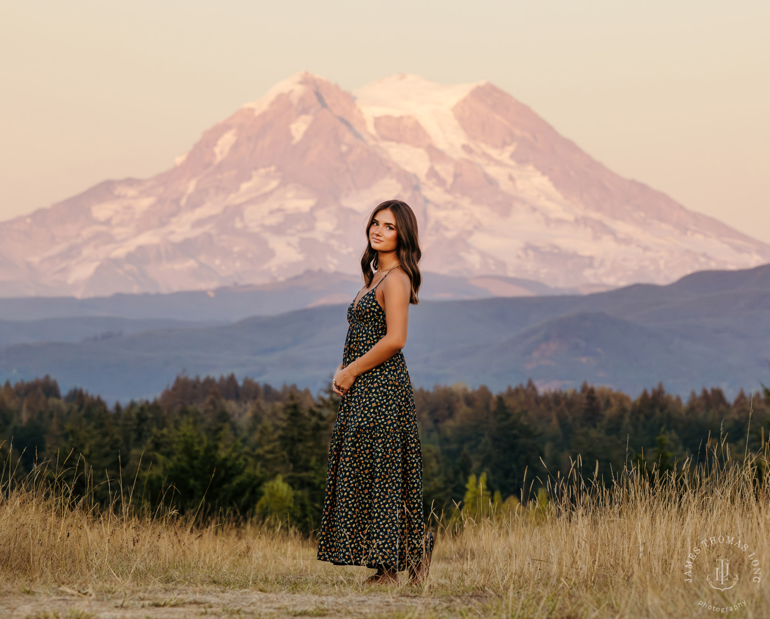 Mount Rainier high school senior portrait session by Seattle senior portrait photographer James Thomas Long Photography