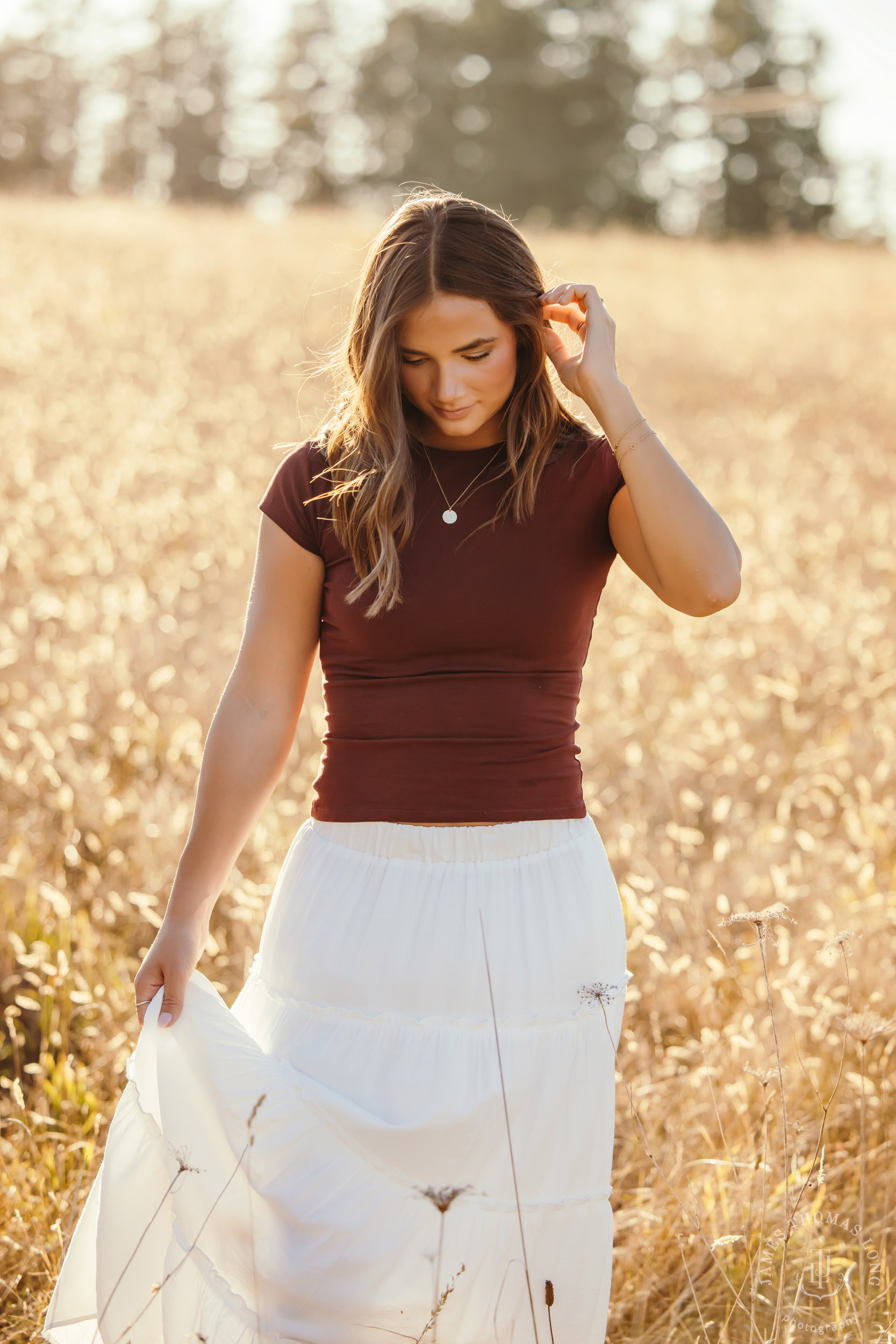 Mount Rainier high school senior portrait session by Seattle senior portrait photographer James Thomas Long Photography
