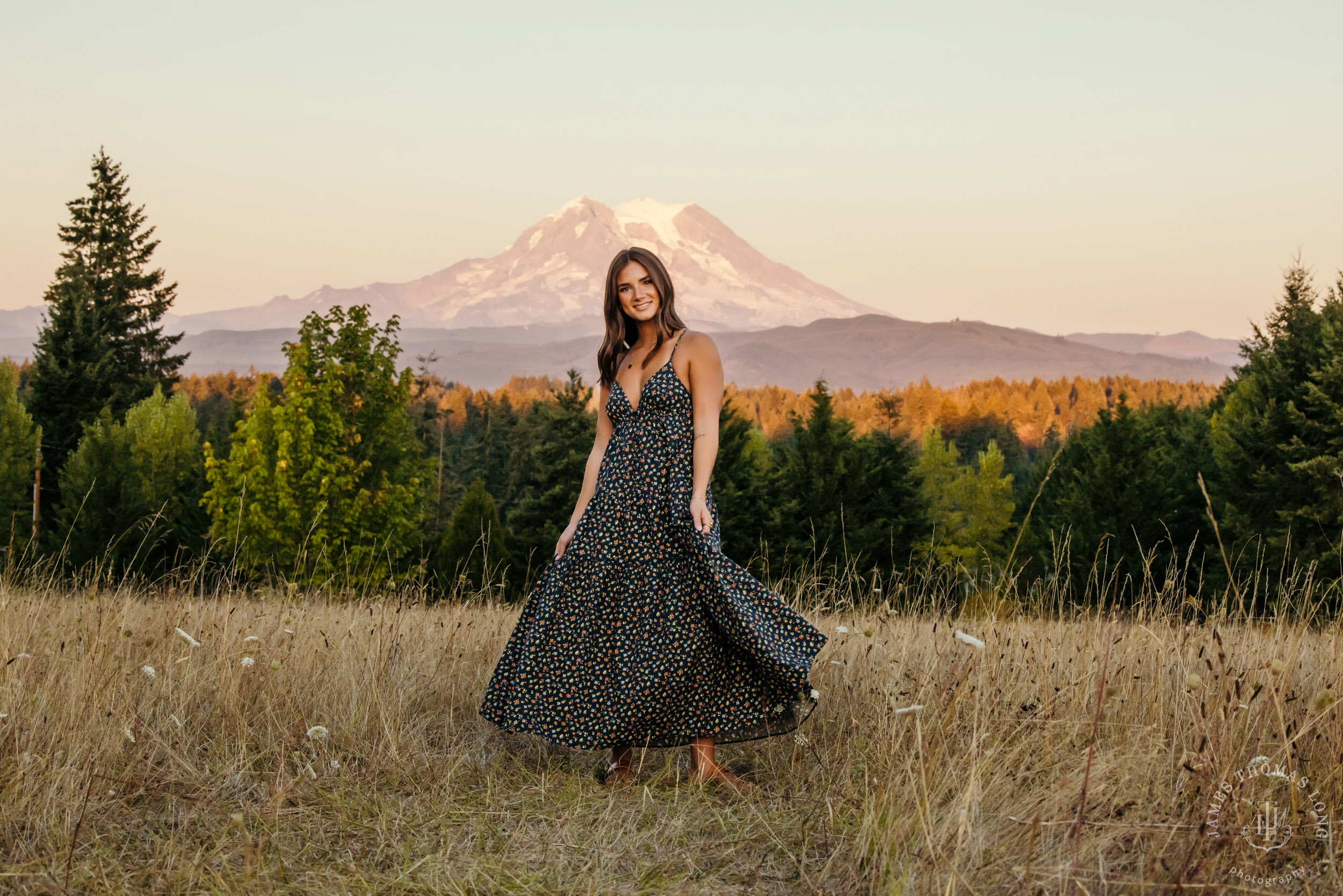 Mount Rainier high school senior portrait session by Seattle senior portrait photographer James Thomas Long Photography