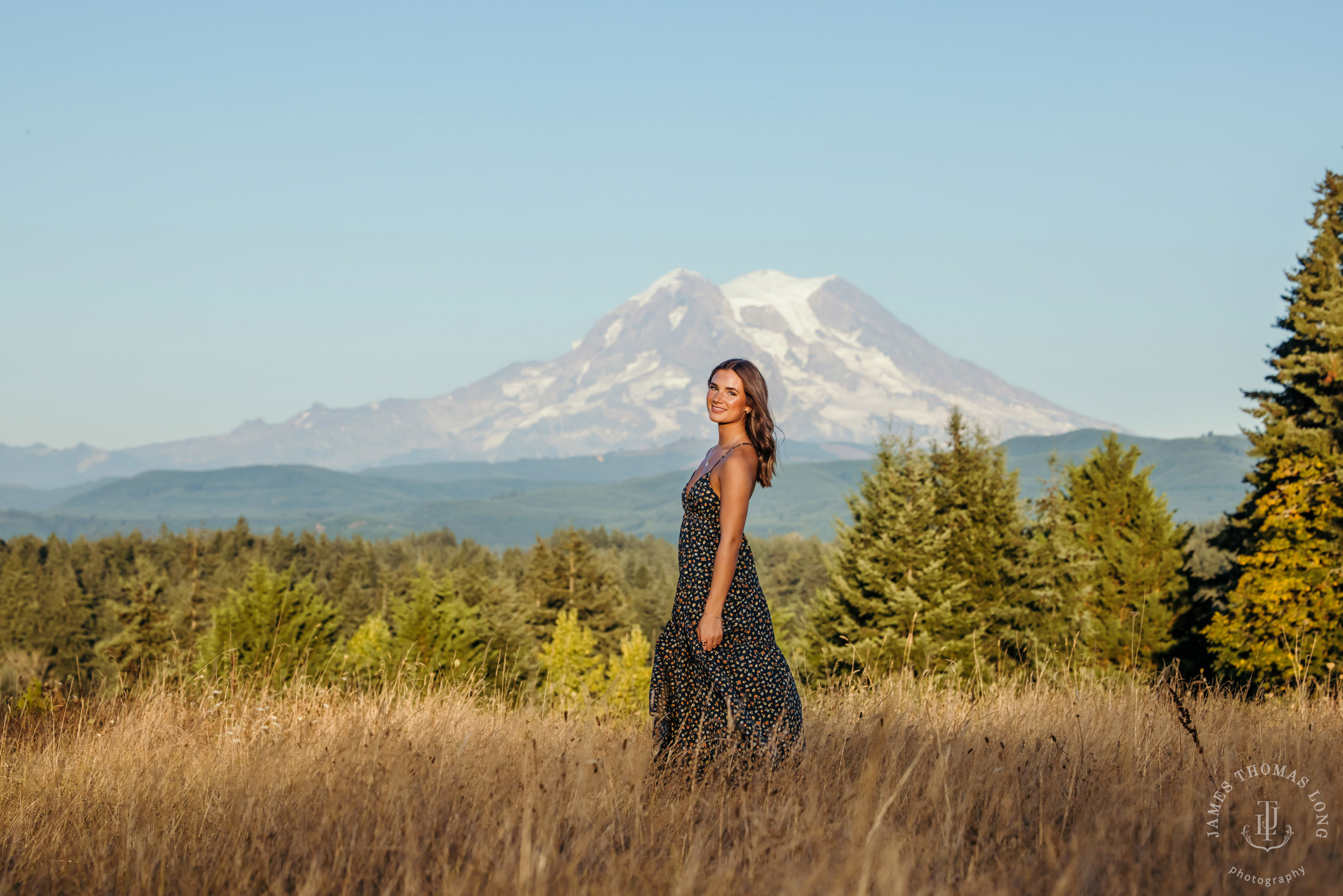 Mount Rainier high school senior portrait session by Seattle senior portrait photographer James Thomas Long Photography