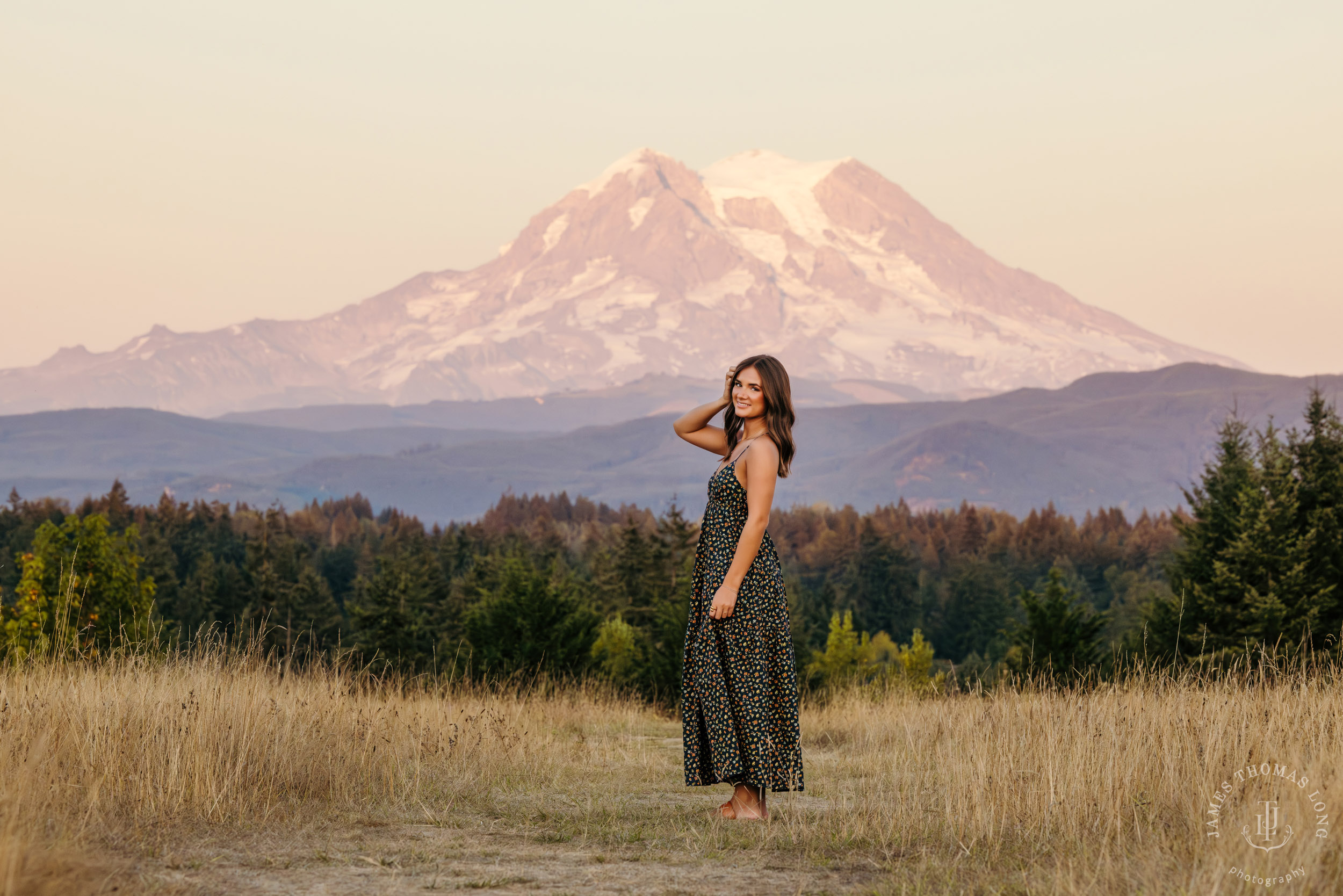 Mount Rainier high school senior portrait session by Seattle senior portrait photographer James Thomas Long Photography