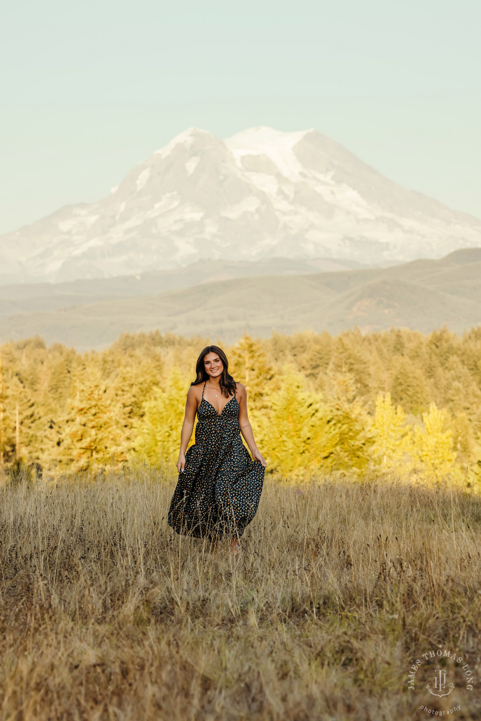 Mount Rainier high school senior portrait session by Seattle senior portrait photographer James Thomas Long Photography
