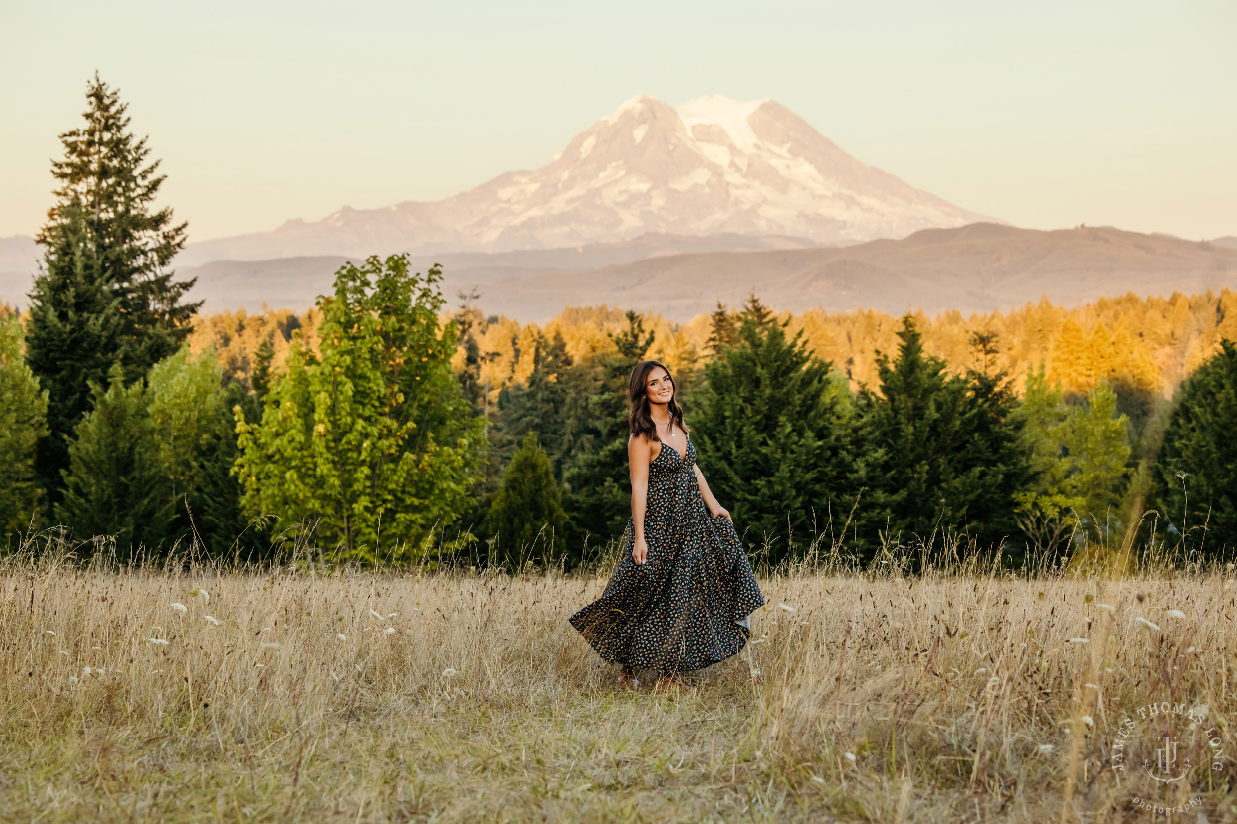 Mount Rainier high school senior portrait session by Seattle senior portrait photographer James Thomas Long Photography