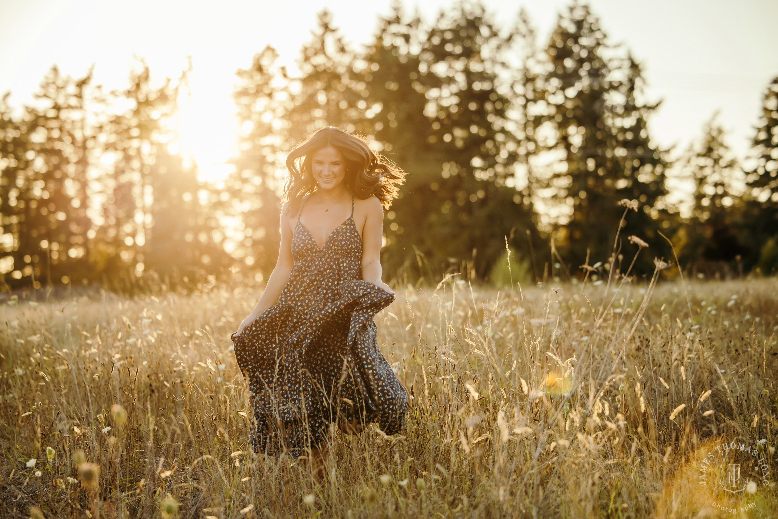 Mount Rainier high school senior portrait session by Seattle senior portrait photographer James Thomas Long Photography