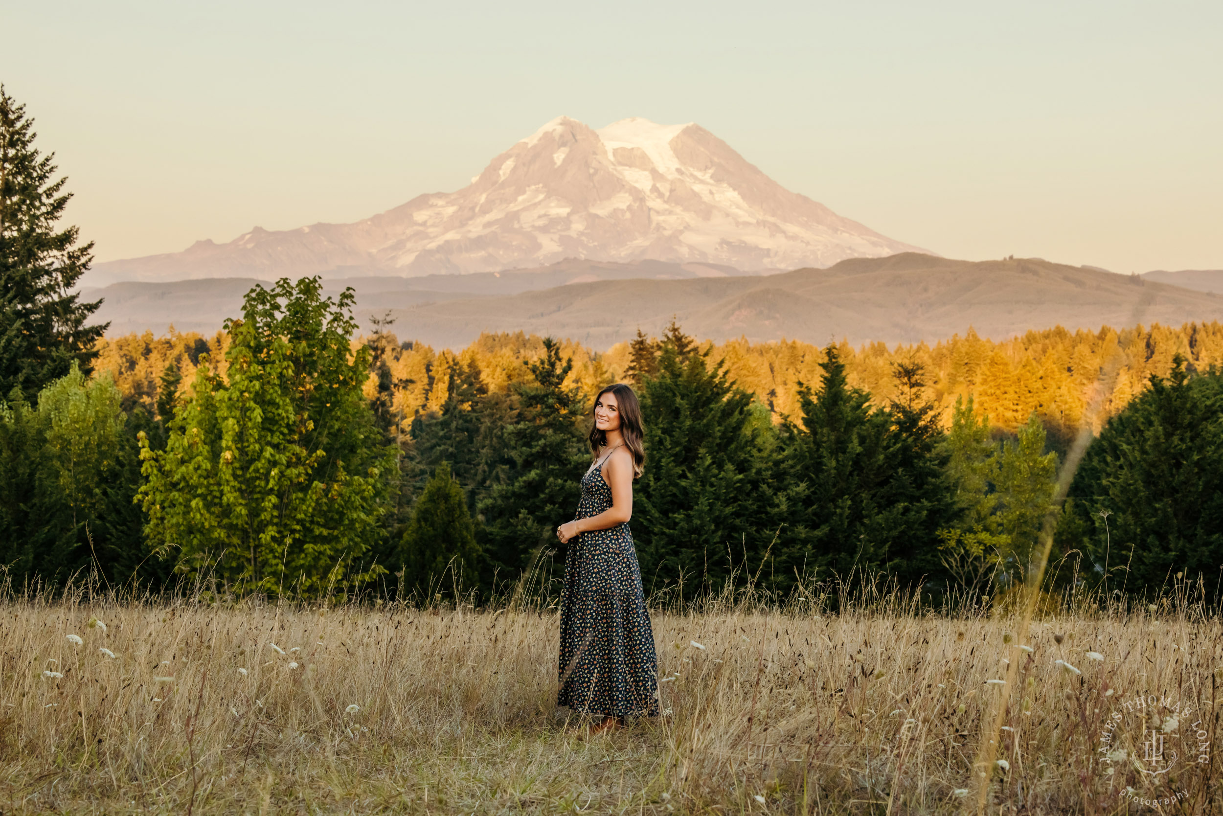 Mount Rainier high school senior portrait session by Seattle senior portrait photographer James Thomas Long Photography