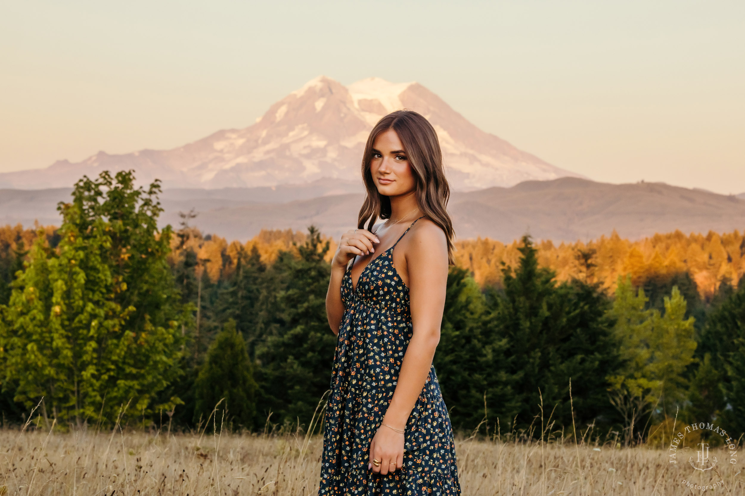 Mount Rainier high school senior portrait session by Seattle senior portrait photographer James Thomas Long Photography