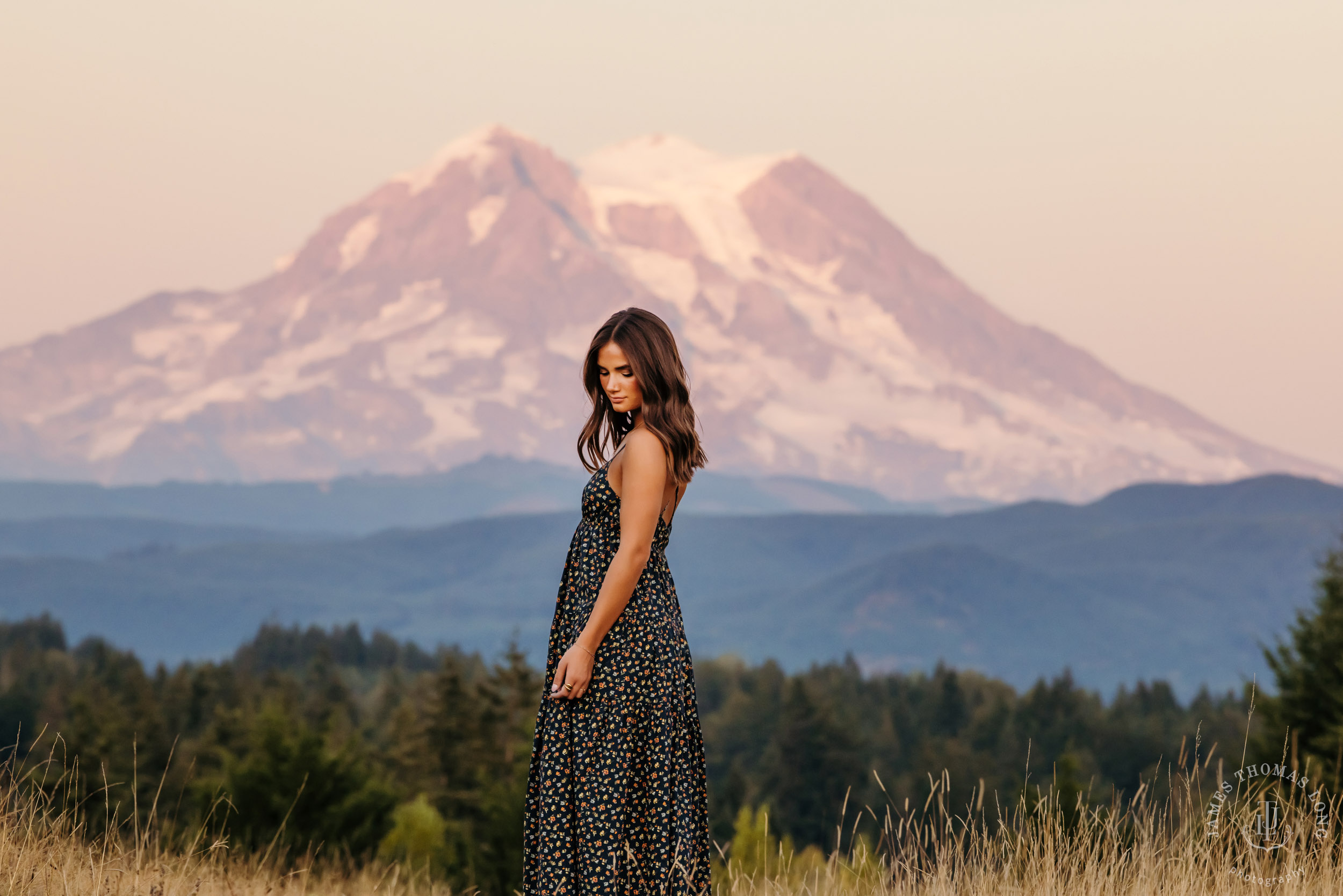 Mount Rainier high school senior portrait session by Seattle senior portrait photographer James Thomas Long Photography