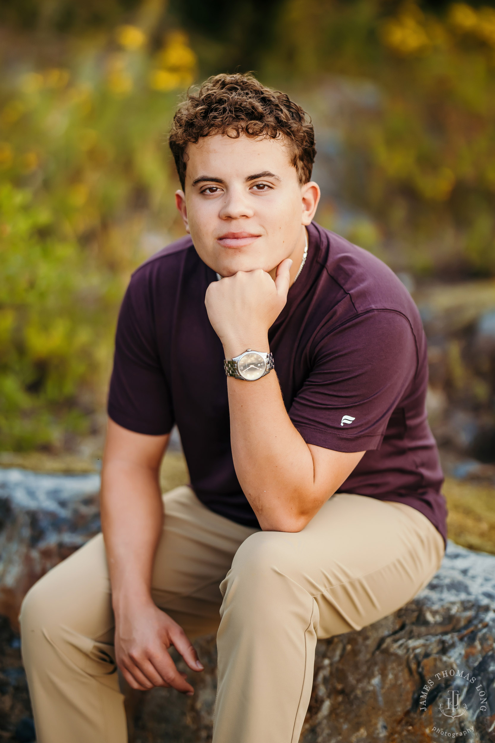 Snoqualmie Pass adventure high school senior portrait session by Seattle senior portrait photographer James Thomas Long Photography