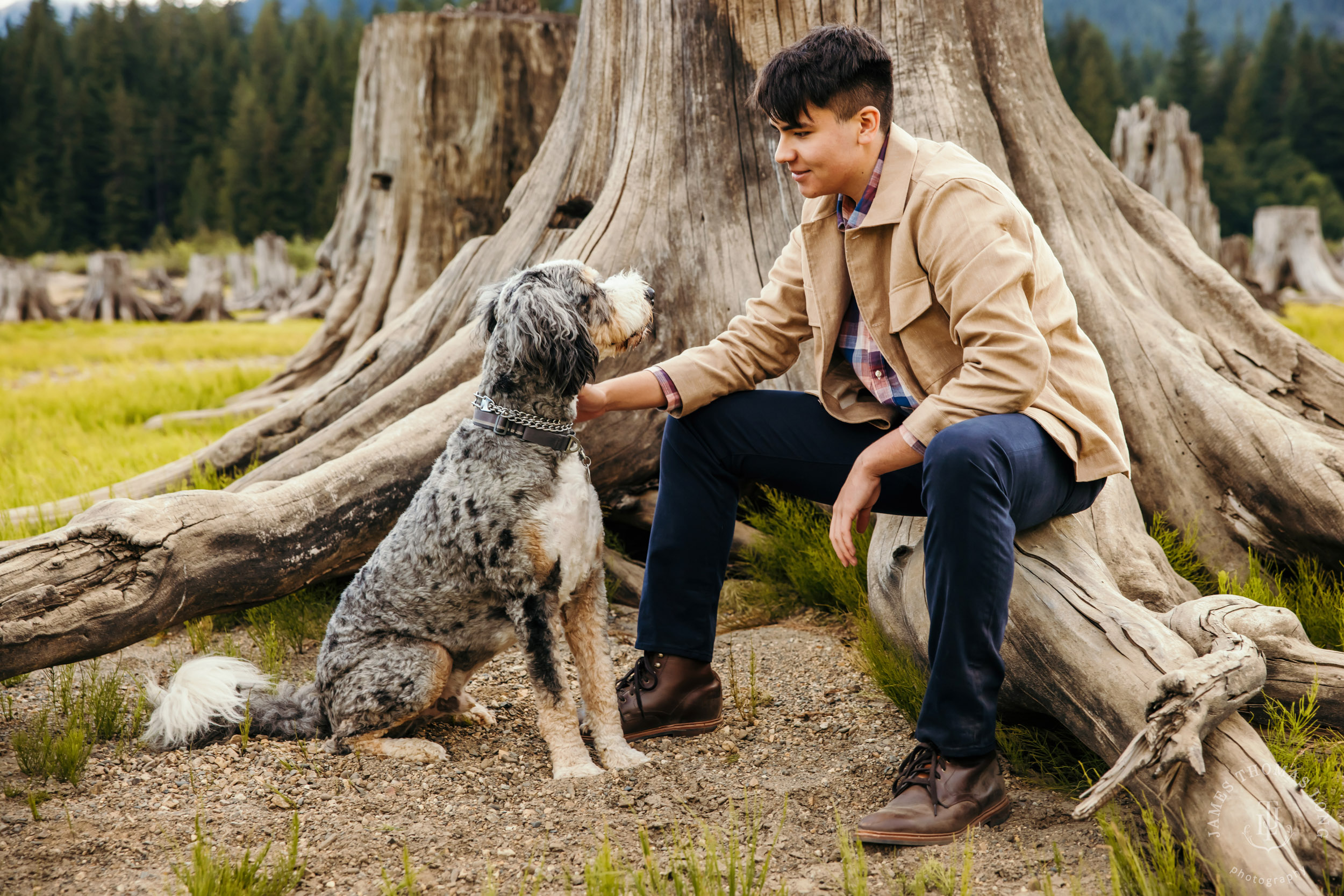 Cascade Mountain adventure high school senior portrait session by Snoqualmie high school senior photographer James Thomas Long Photography