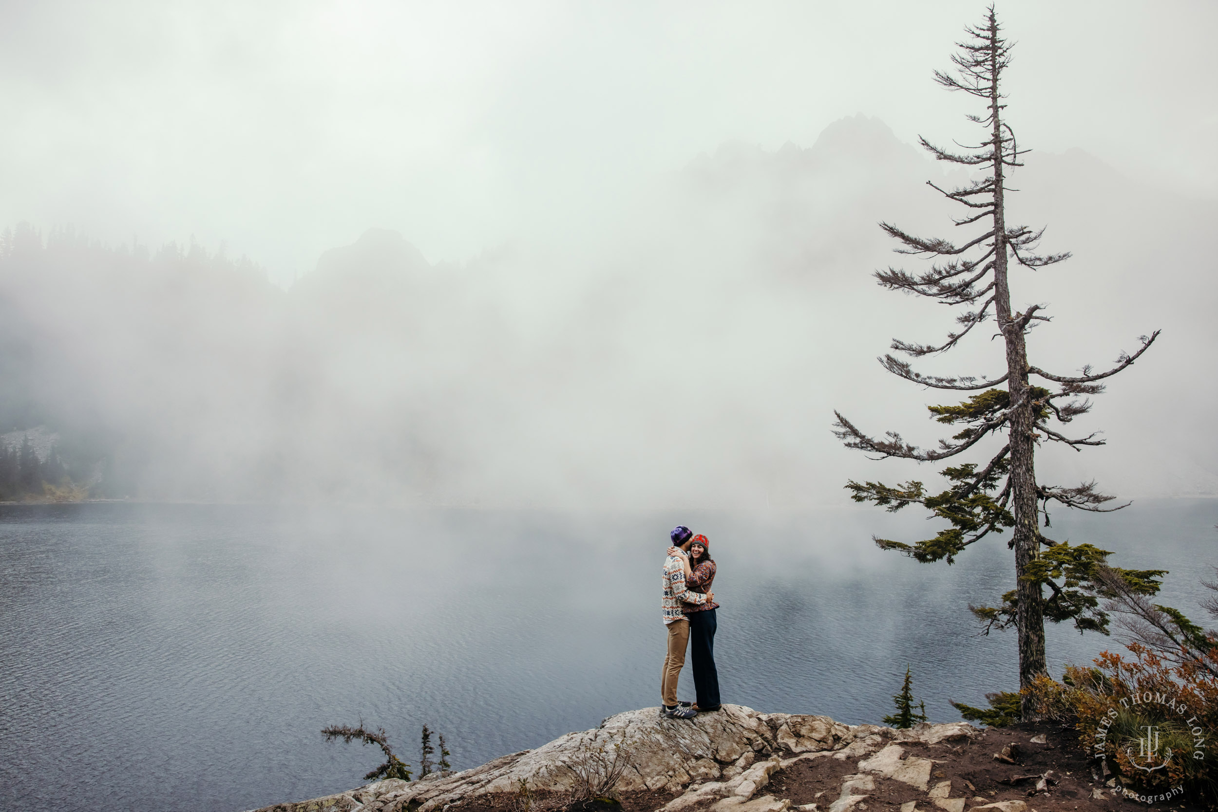 Cascade Mountain adventure engagement by Seattle adventure wedding and elopement photographer James Thomas Long Photography