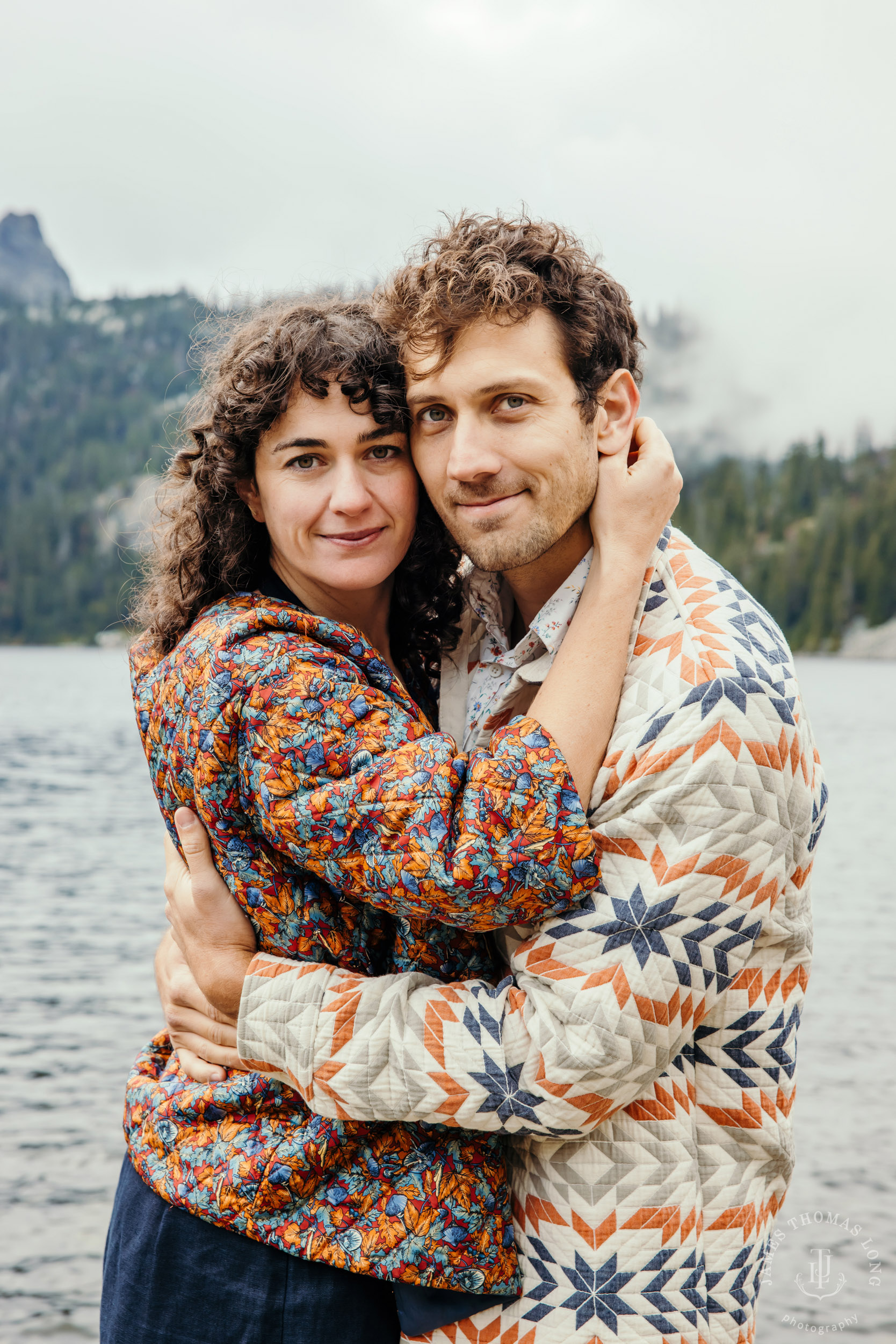 Cascade Mountain adventure engagement by Seattle adventure wedding and elopement photographer James Thomas Long Photography