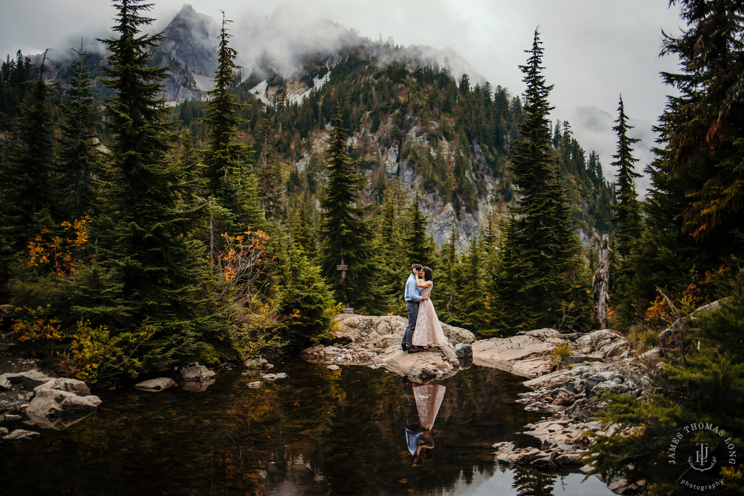 Cascade Mountain adventure engagement by Seattle adventure wedding and elopement photographer James Thomas Long Photography