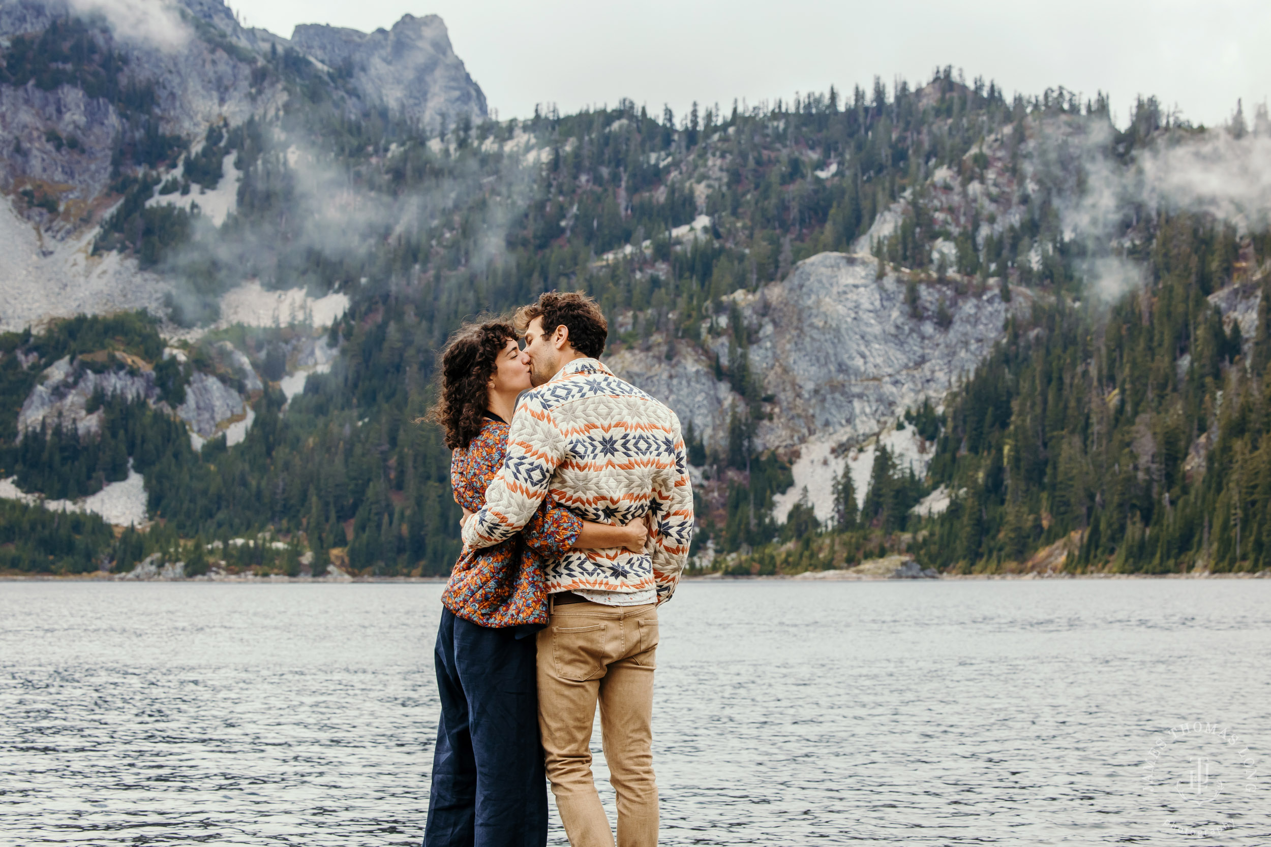 Cascade Mountain adventure engagement by Seattle adventure wedding and elopement photographer James Thomas Long Photography