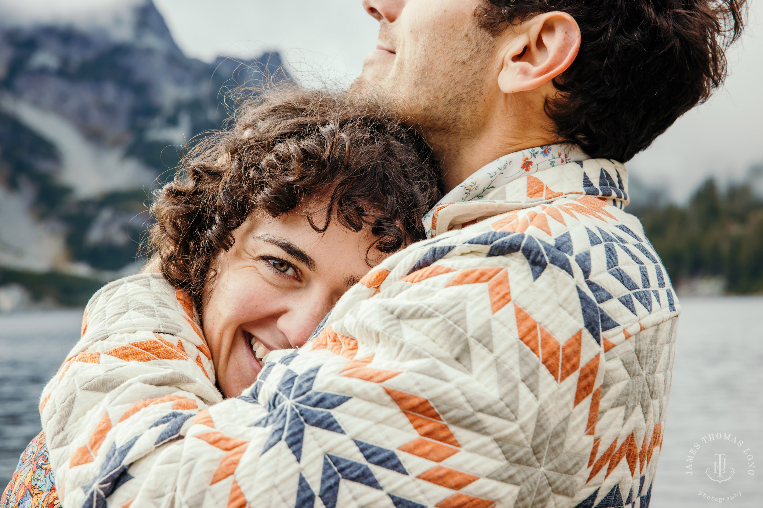 Cascade Mountain adventure engagement by Seattle adventure wedding and elopement photographer James Thomas Long Photography