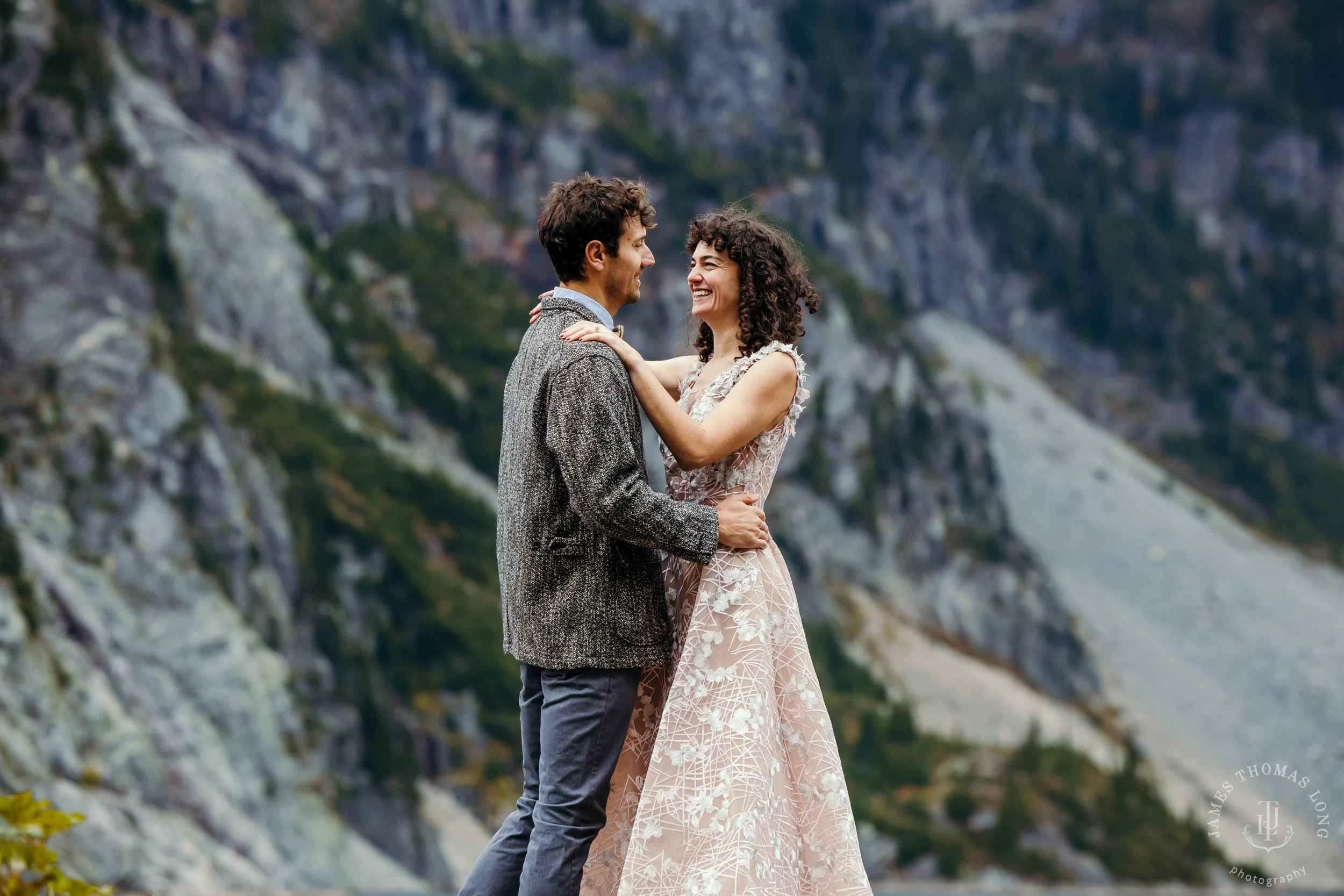 Cascade Mountain adventure engagement by Seattle adventure wedding and elopement photographer James Thomas Long Photography