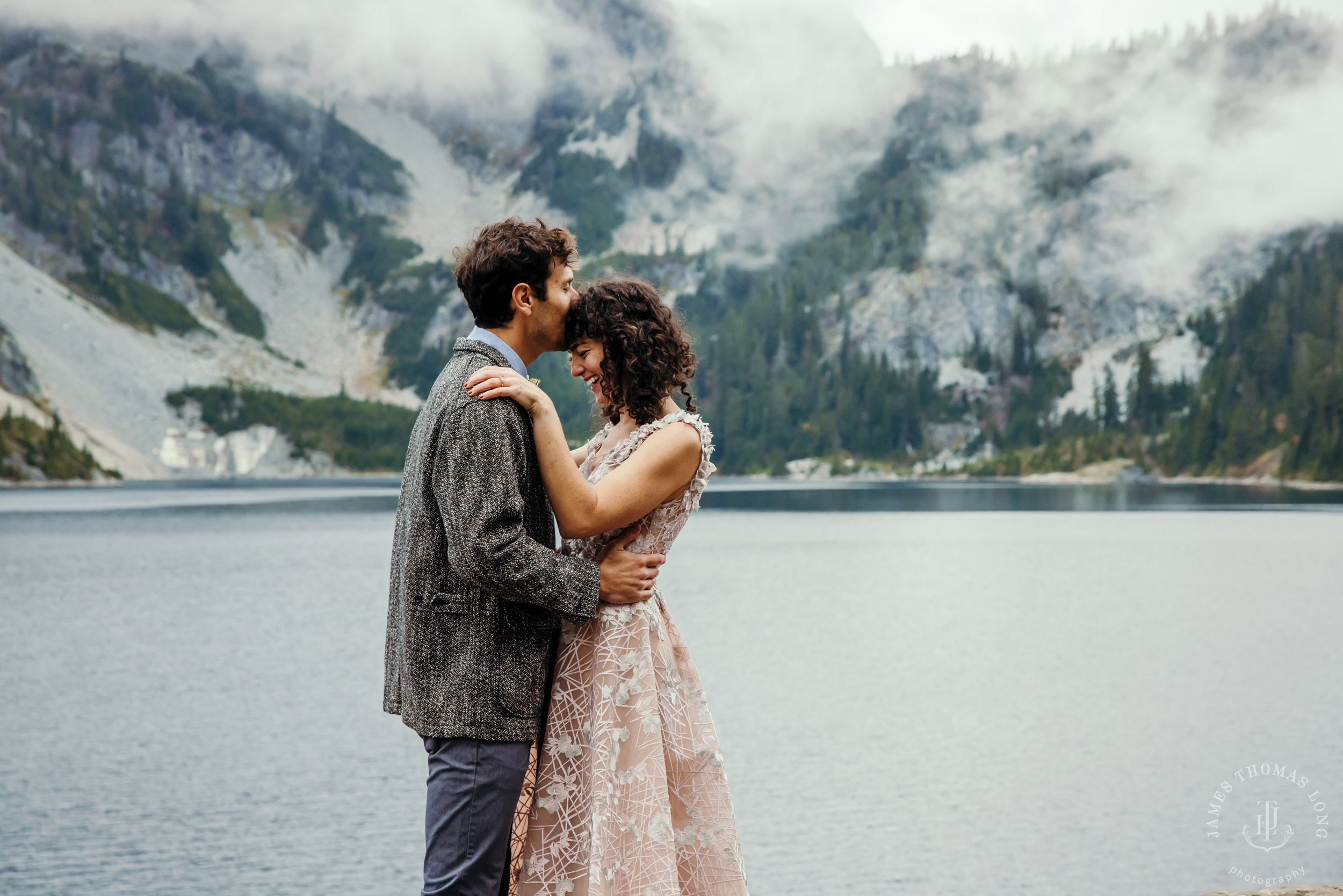 Cascade Mountain adventure engagement by Seattle adventure wedding and elopement photographer James Thomas Long Photography