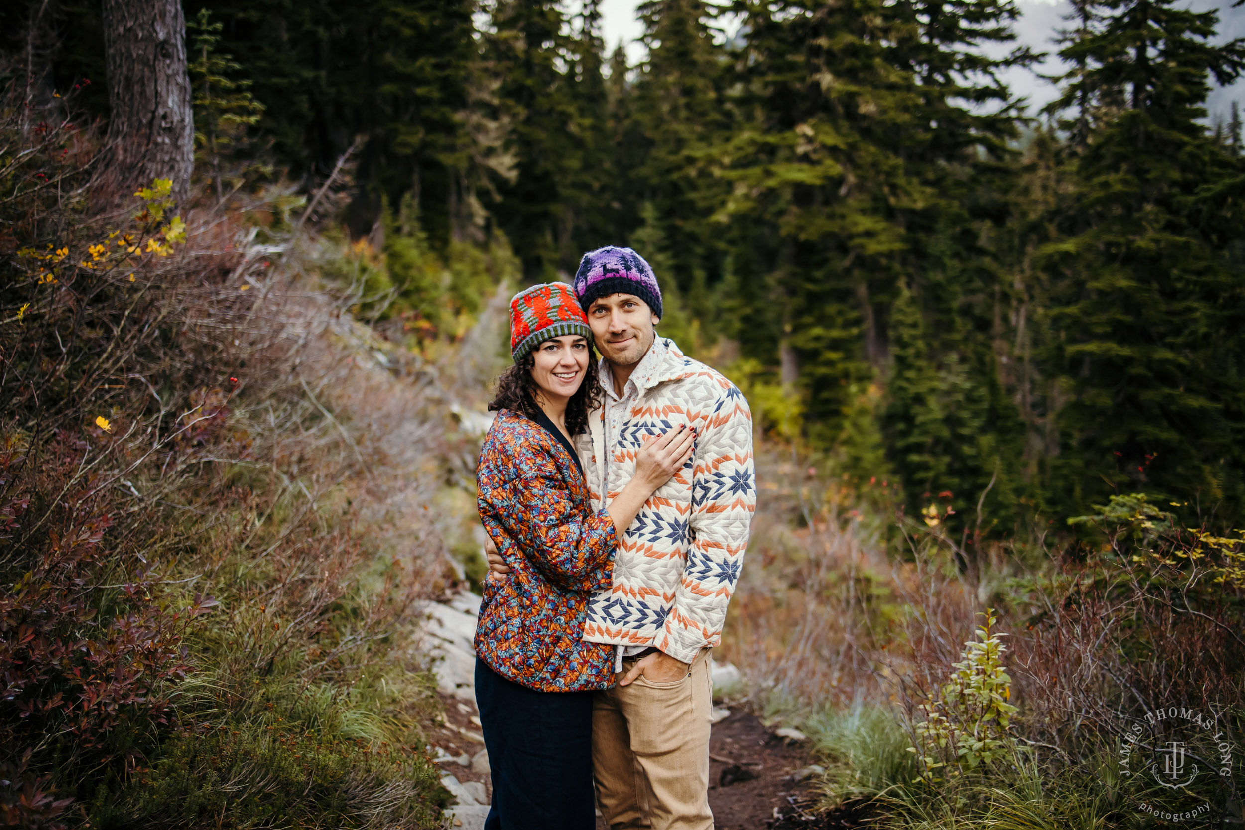 Cascade Mountain adventure engagement by Seattle adventure wedding and elopement photographer James Thomas Long Photography