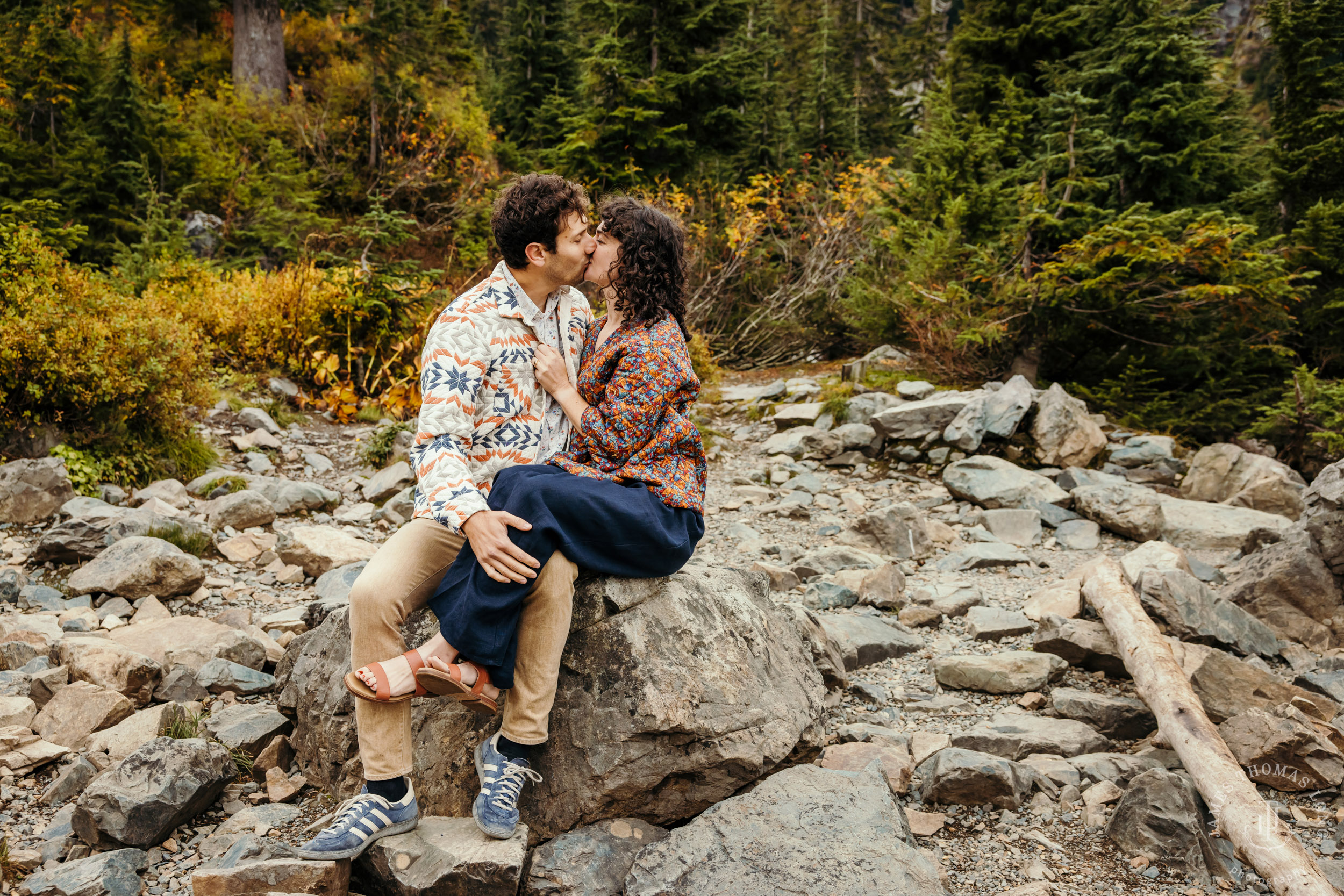 Cascade Mountain adventure engagement by Seattle adventure wedding and elopement photographer James Thomas Long Photography