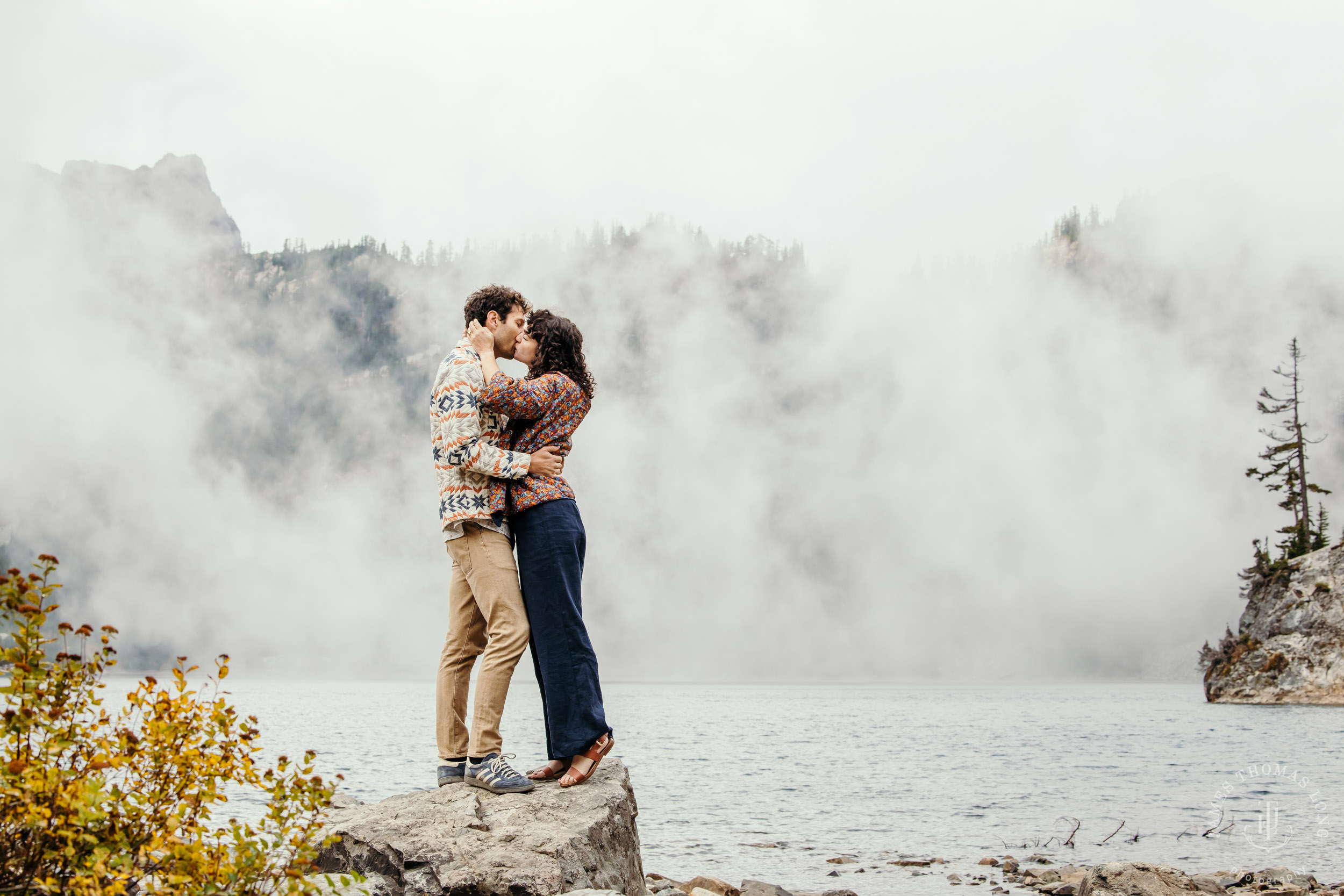 Cascade Mountain adventure engagement by Seattle adventure wedding and elopement photographer James Thomas Long Photography