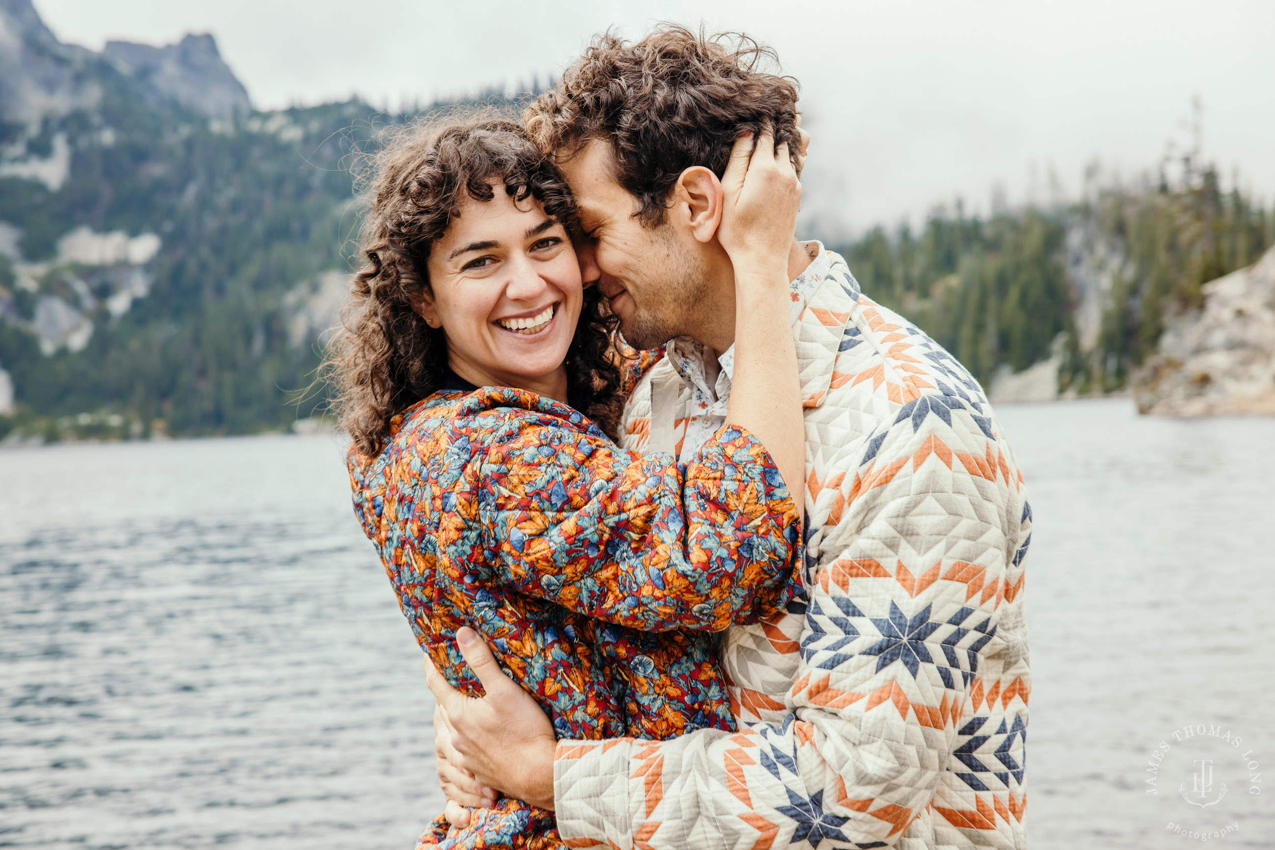 Cascade Mountain adventure engagement by Seattle adventure wedding and elopement photographer James Thomas Long Photography