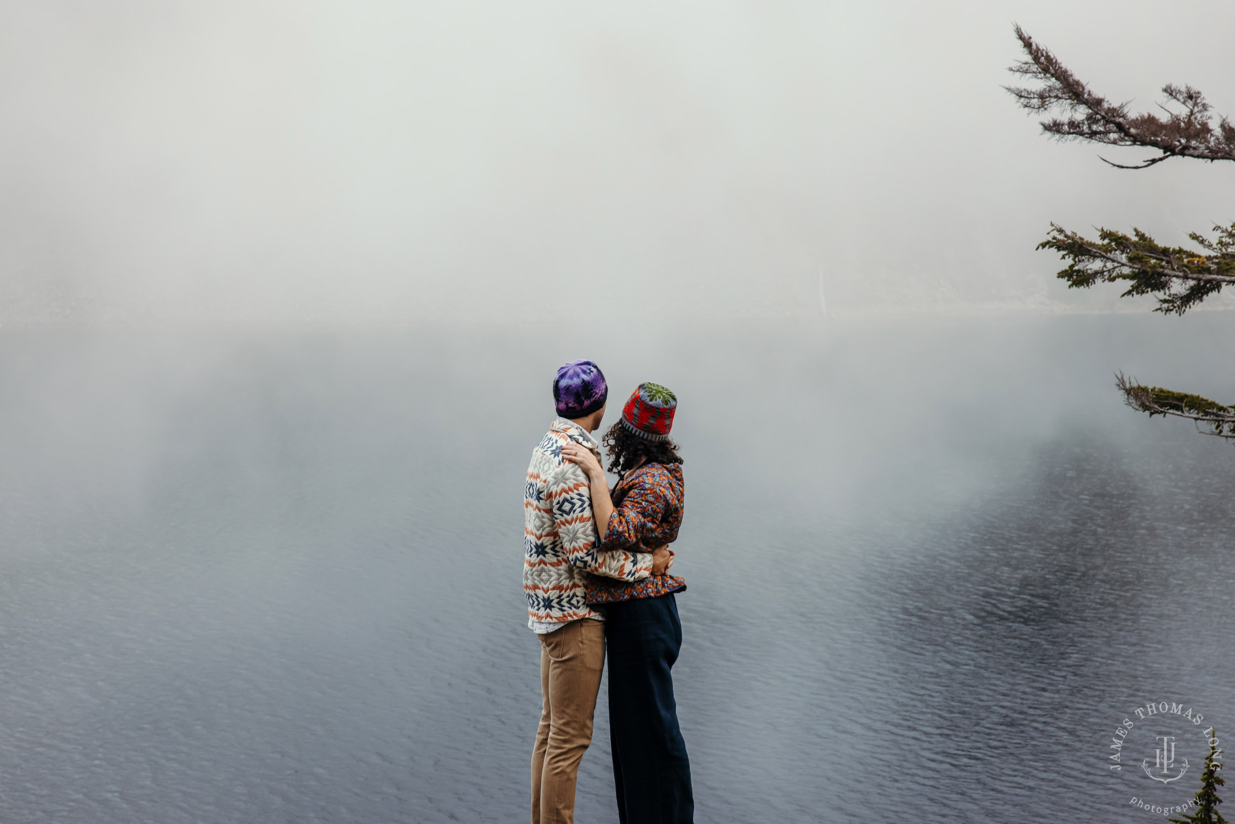 Cascade Mountain adventure engagement by Seattle adventure wedding and elopement photographer James Thomas Long Photography