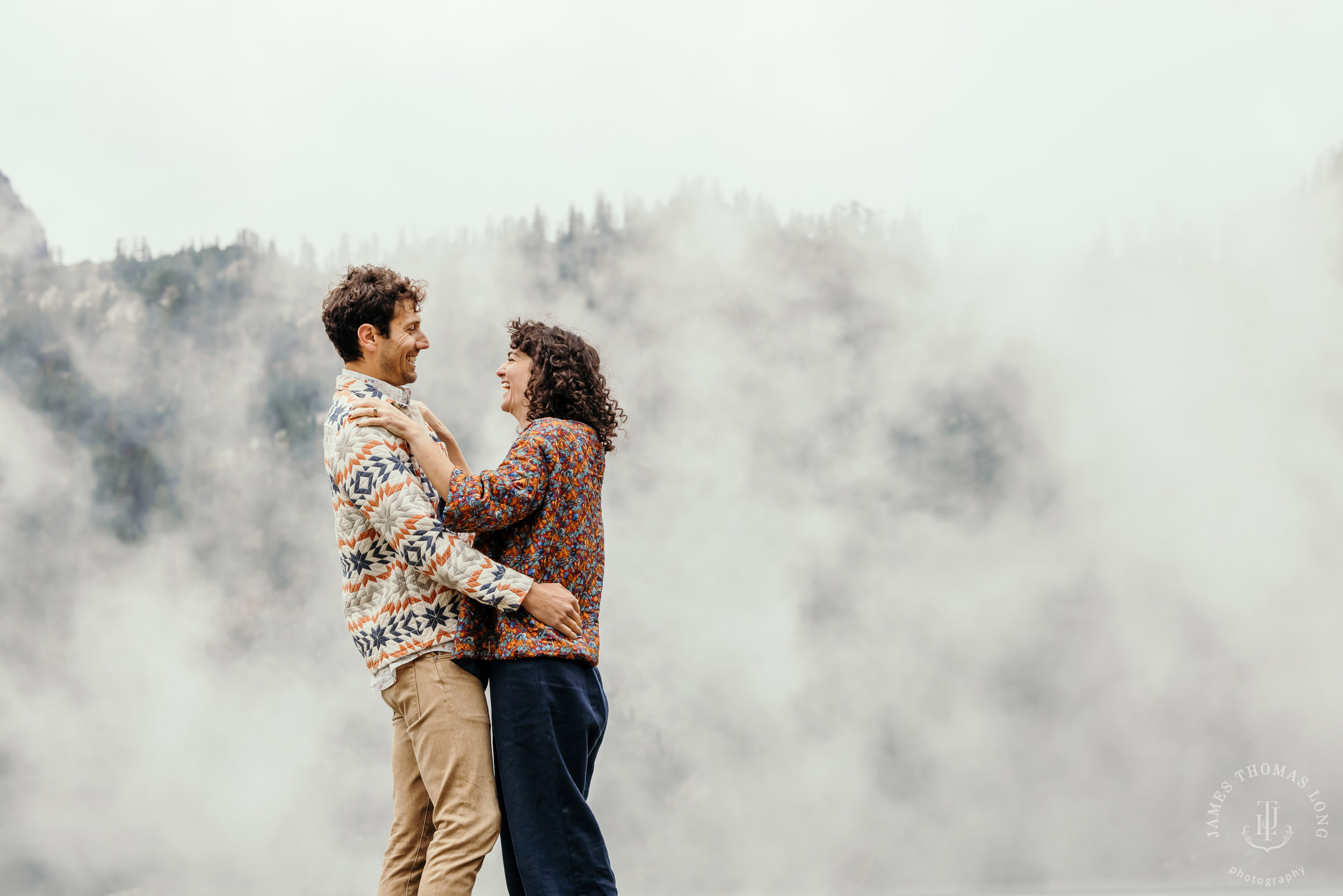 Cascade Mountain adventure engagement by Seattle adventure wedding and elopement photographer James Thomas Long Photography