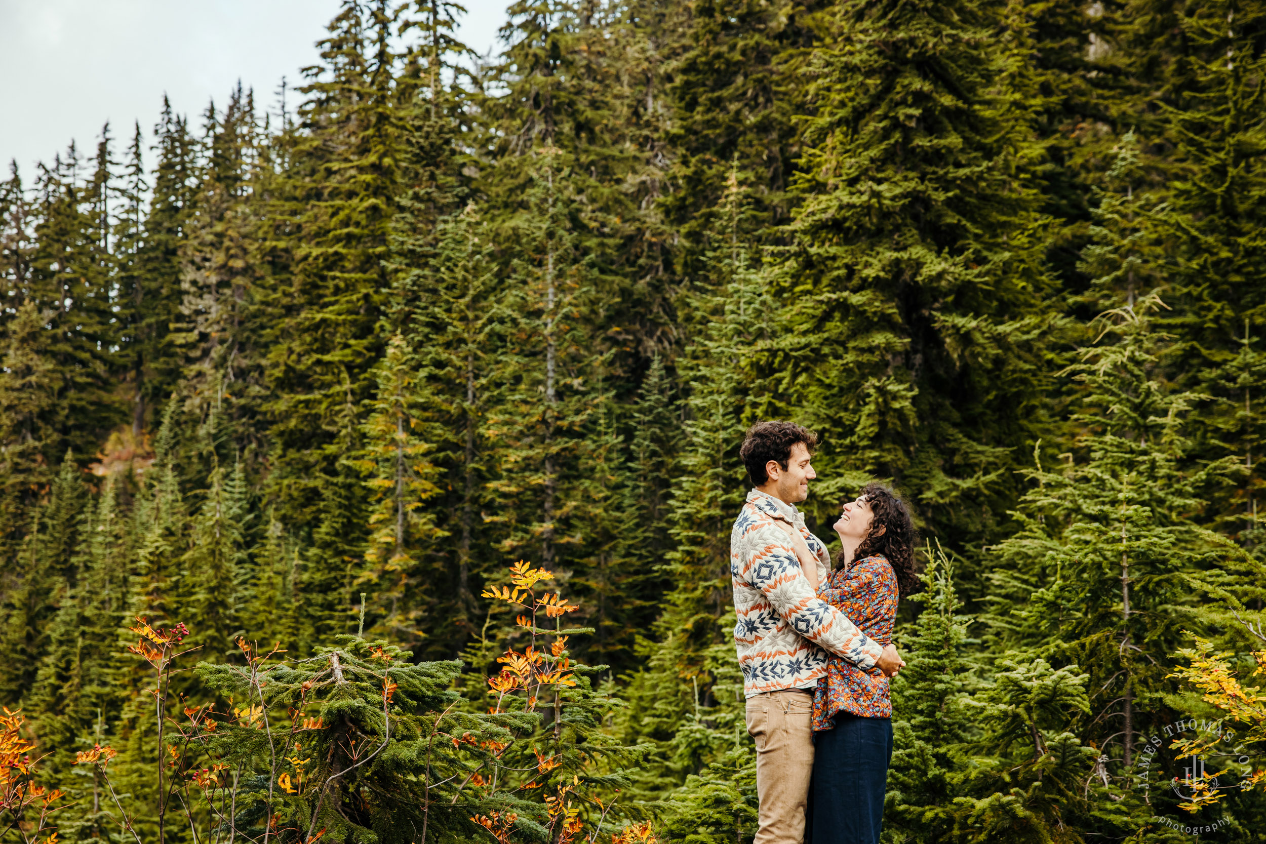 Cascade Mountain adventure engagement by Seattle adventure wedding and elopement photographer James Thomas Long Photography