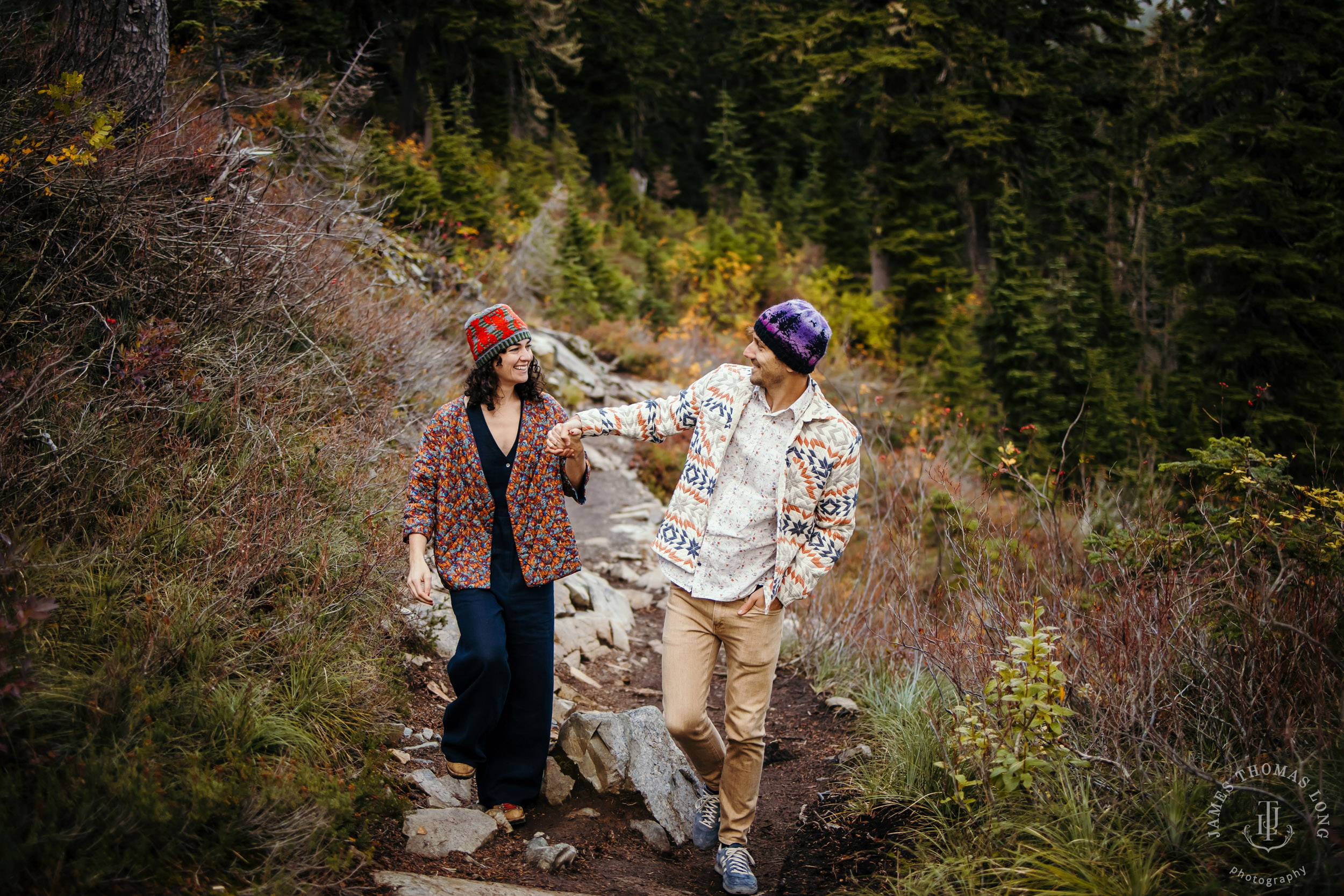 Cascade Mountain adventure engagement by Seattle adventure wedding and elopement photographer James Thomas Long Photography