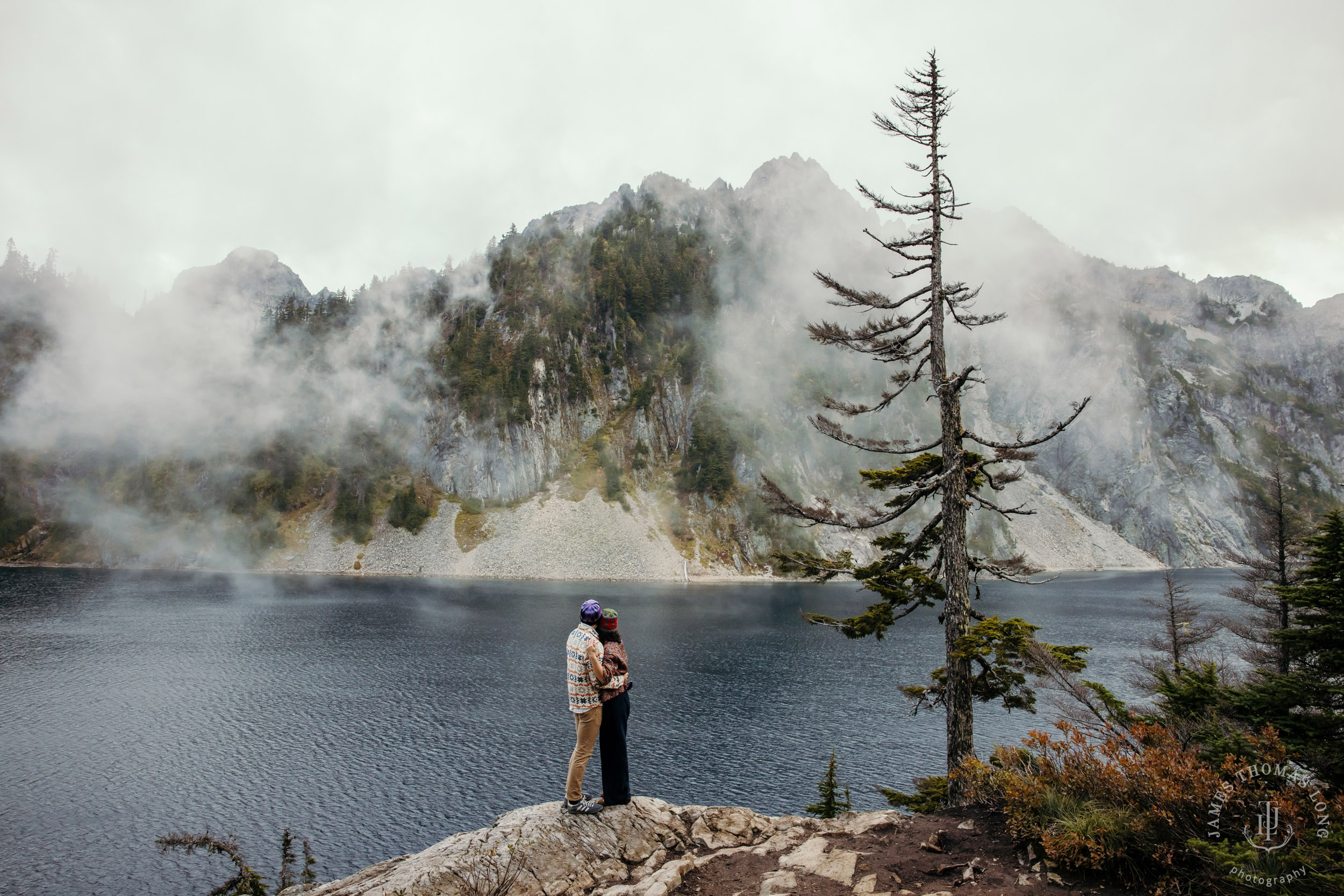 Cascade Mountain adventure engagement by Seattle adventure wedding and elopement photographer James Thomas Long Photography