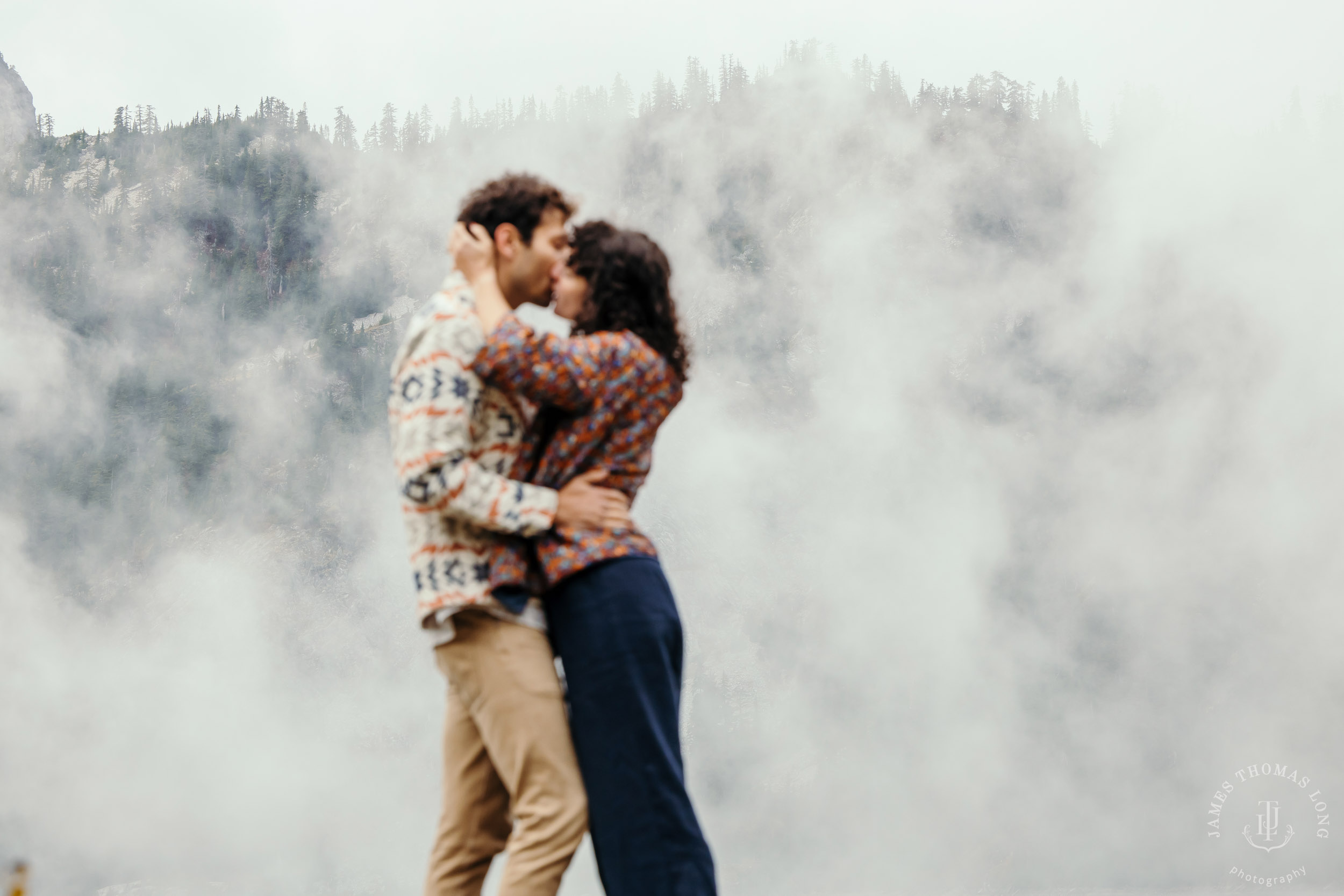 Cascade Mountain adventure engagement by Seattle adventure wedding and elopement photographer James Thomas Long Photography