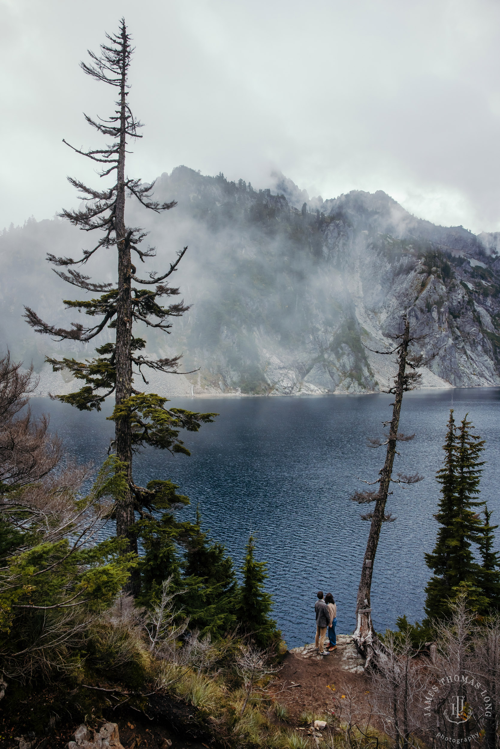 Cascade Mountain adventure engagement by Seattle adventure wedding and elopement photographer James Thomas Long Photography