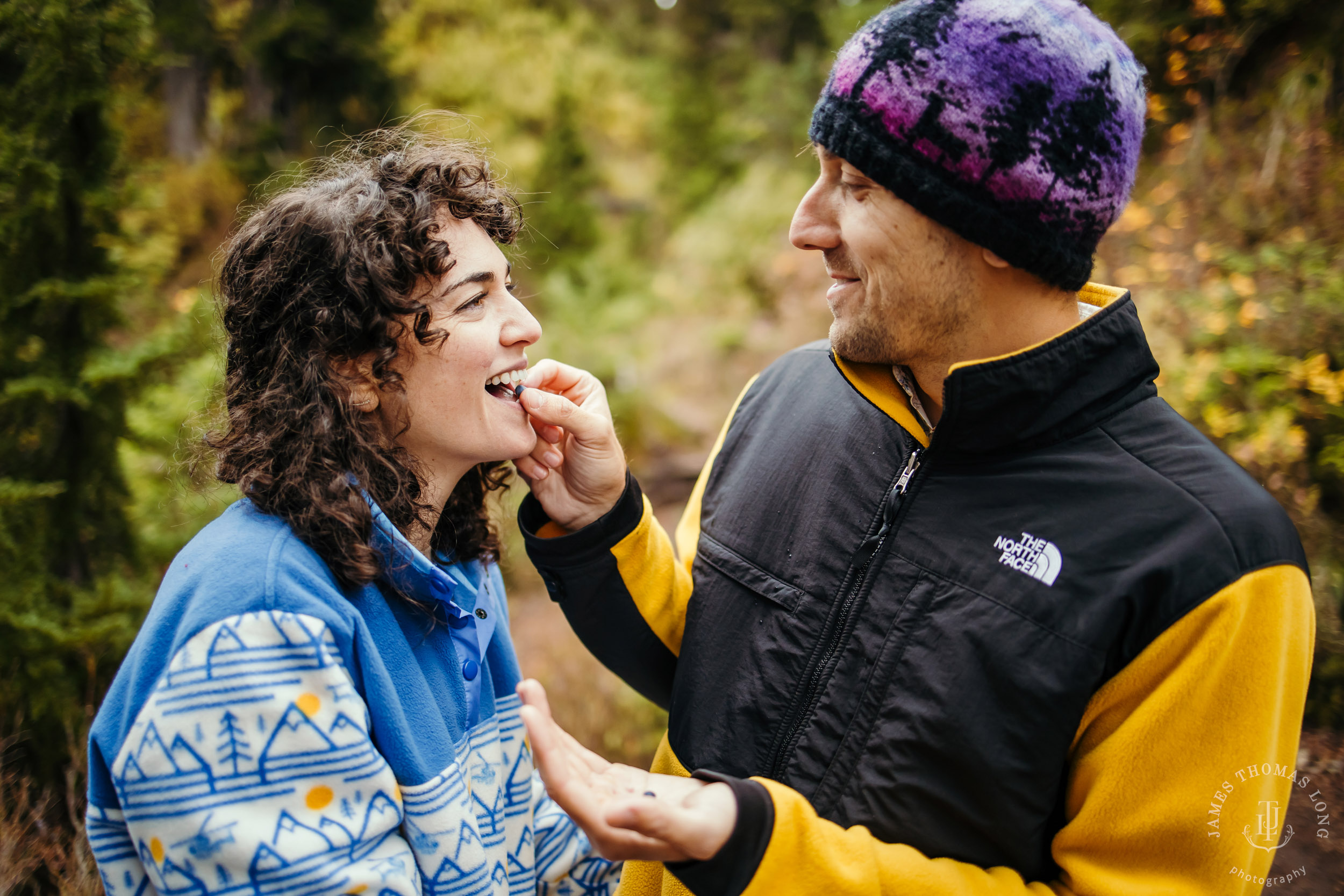 Cascade Mountain adventure engagement by Seattle adventure wedding and elopement photographer James Thomas Long Photography