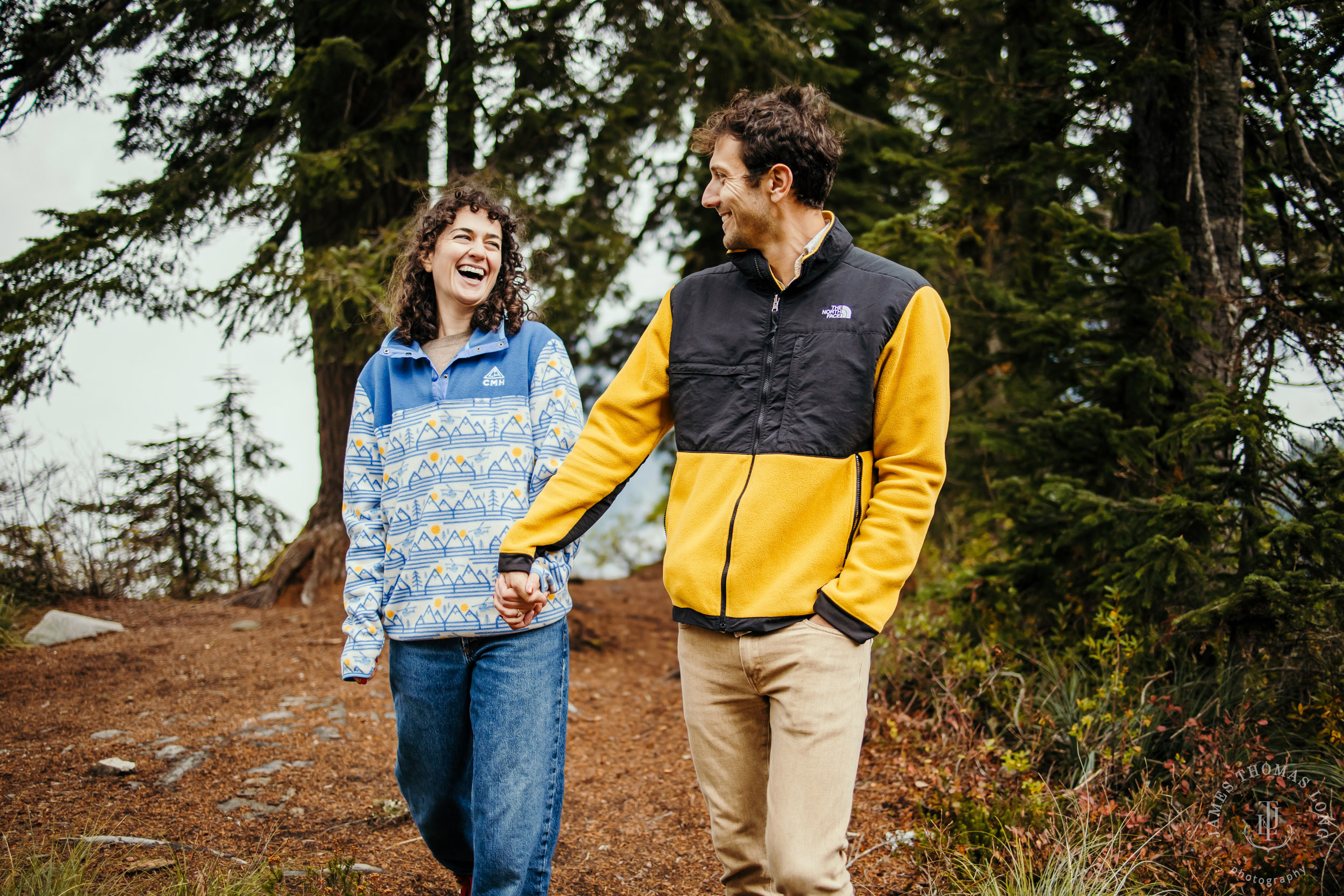Cascade Mountain adventure engagement by Seattle adventure wedding and elopement photographer James Thomas Long Photography