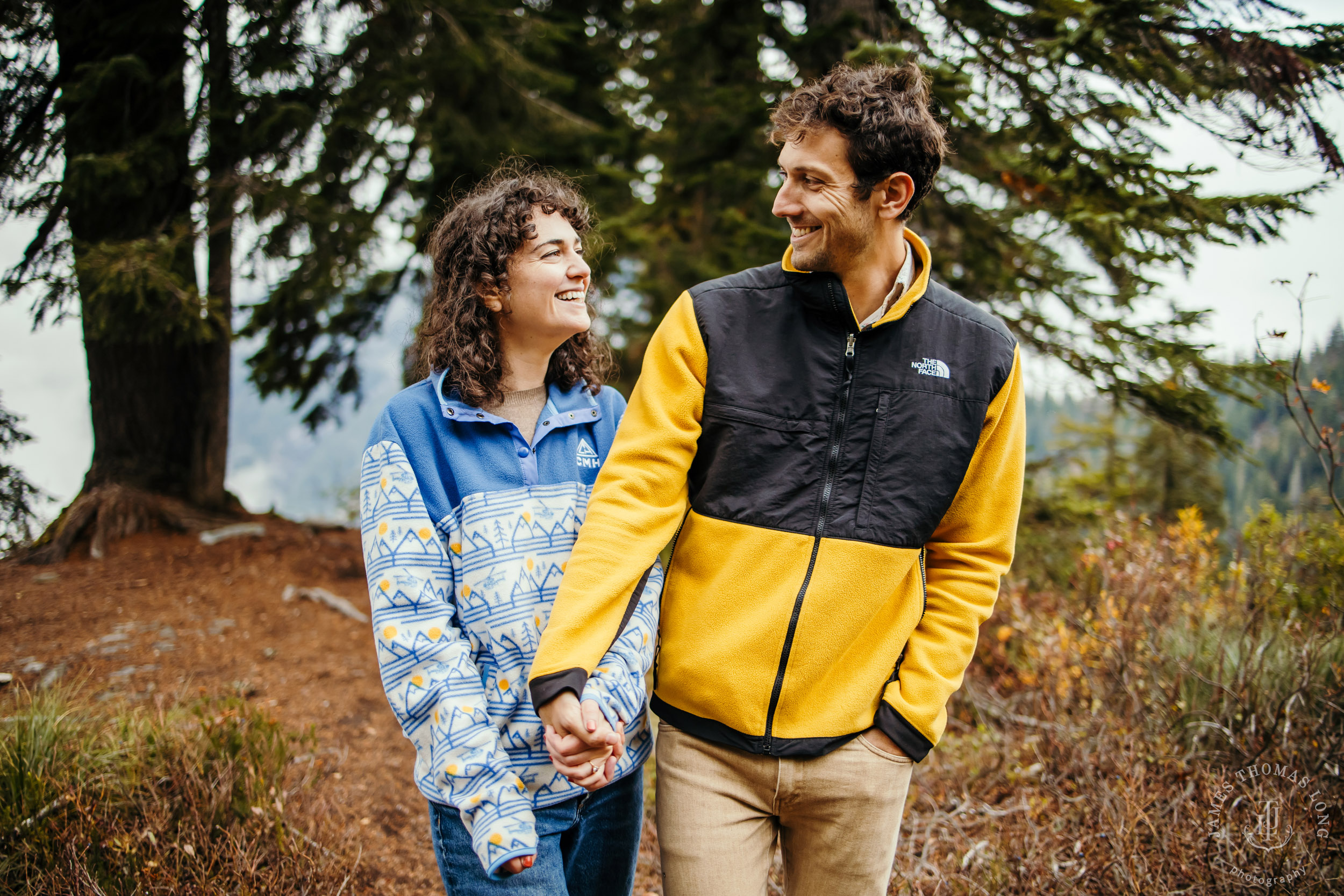 Cascade Mountain adventure engagement by Seattle adventure wedding and elopement photographer James Thomas Long Photography