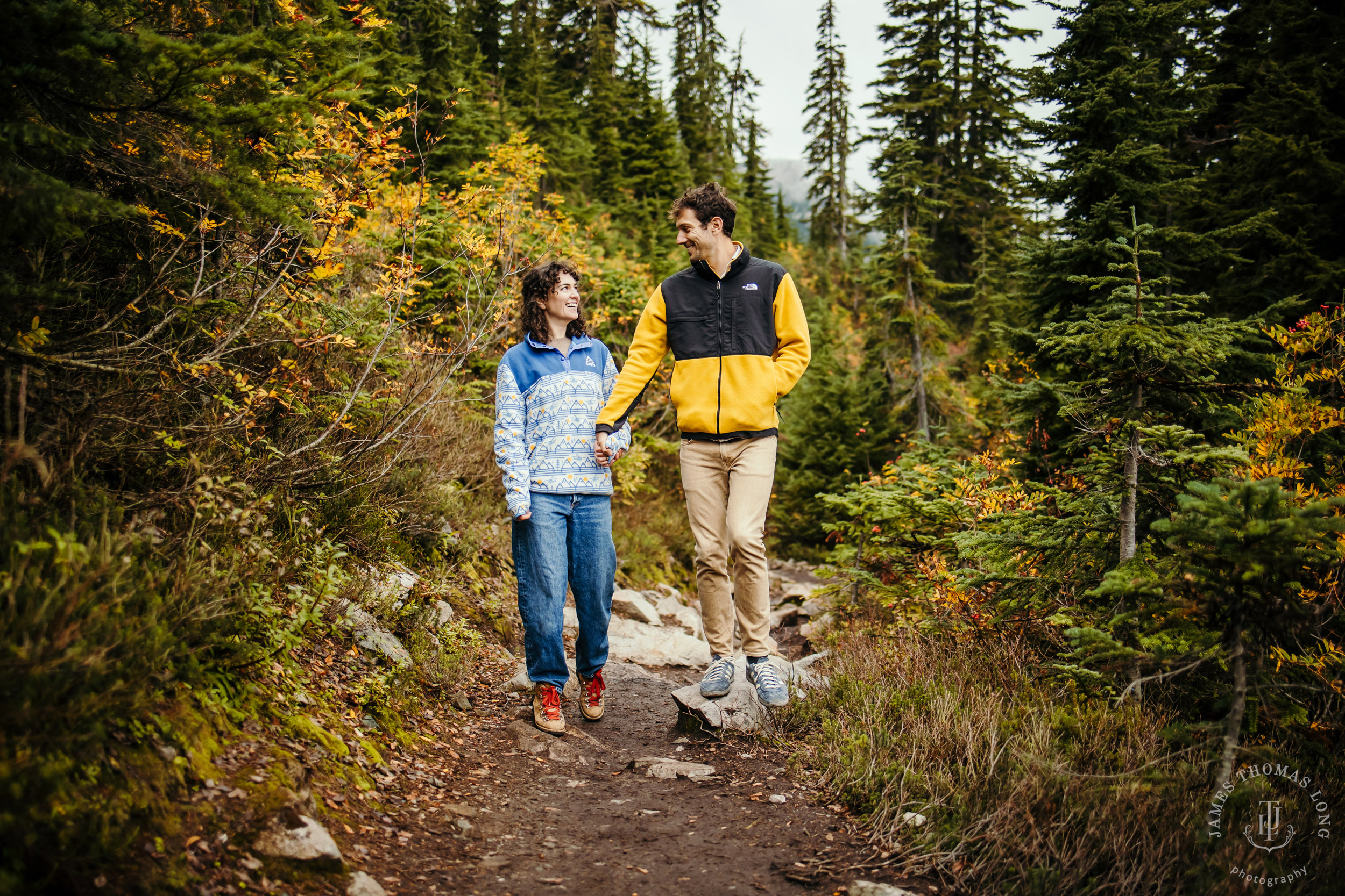 Cascade Mountain adventure engagement by Seattle adventure wedding and elopement photographer James Thomas Long Photography