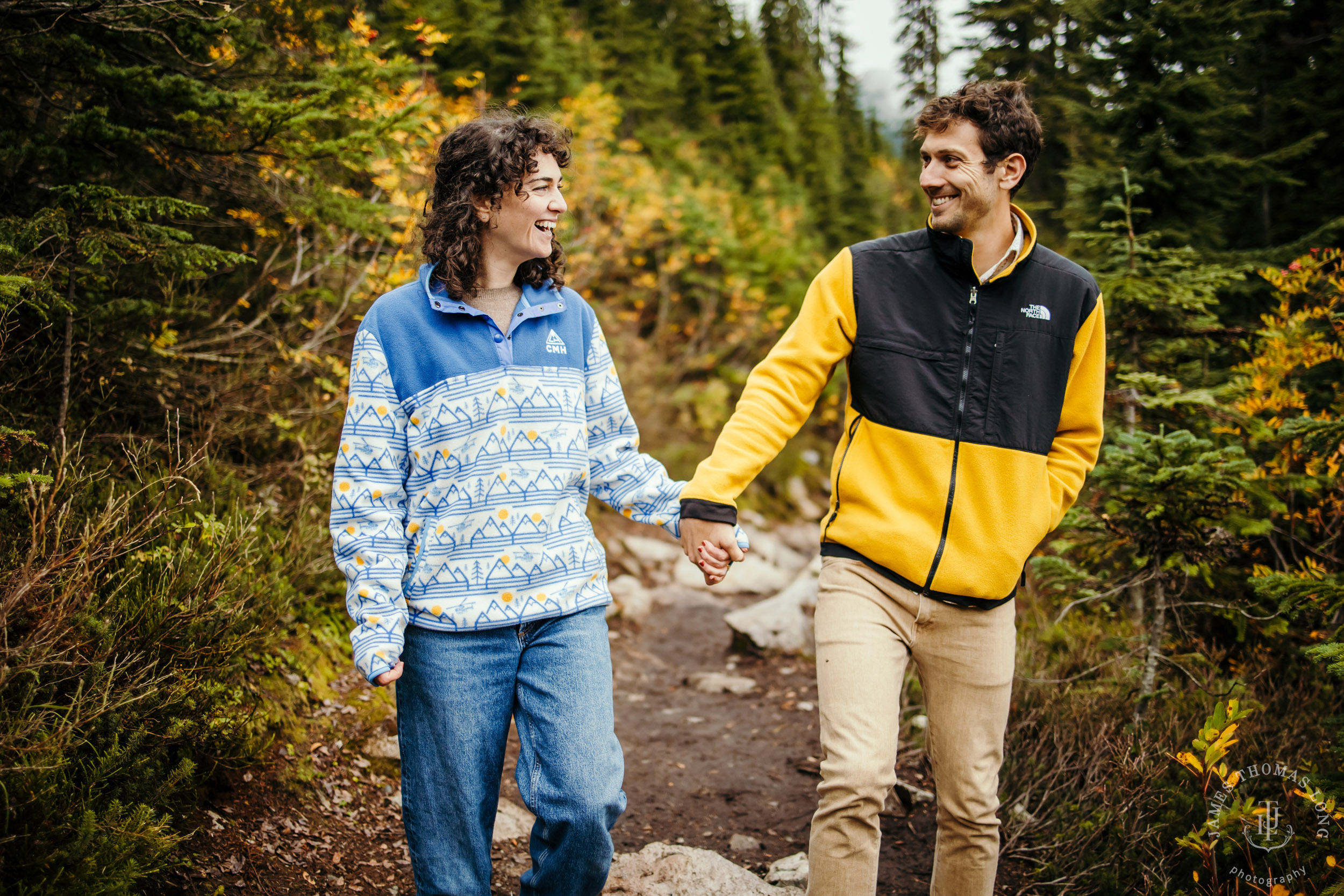 Cascade Mountain adventure engagement by Seattle adventure wedding and elopement photographer James Thomas Long Photography