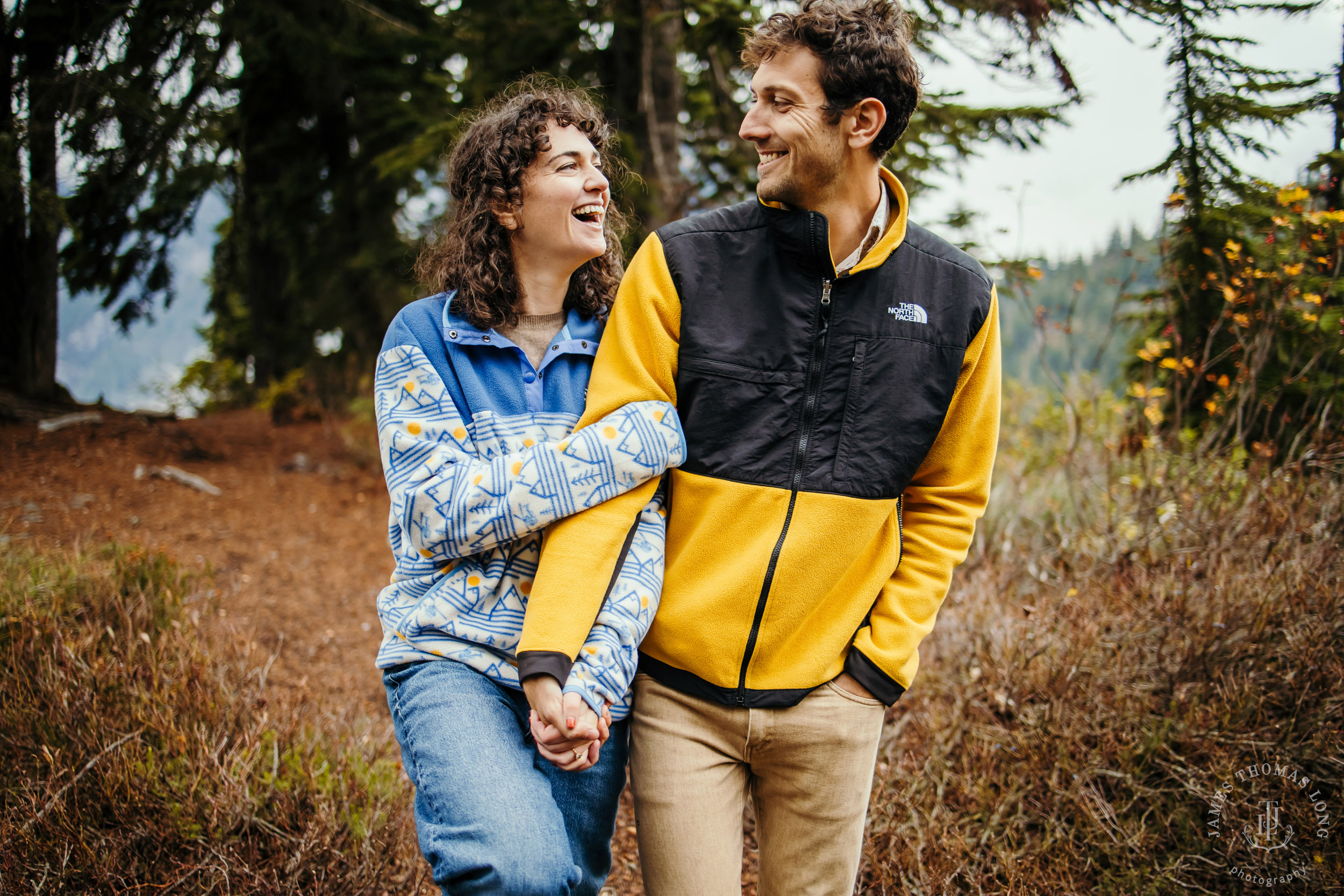 Cascade Mountain adventure engagement by Seattle adventure wedding and elopement photographer James Thomas Long Photography
