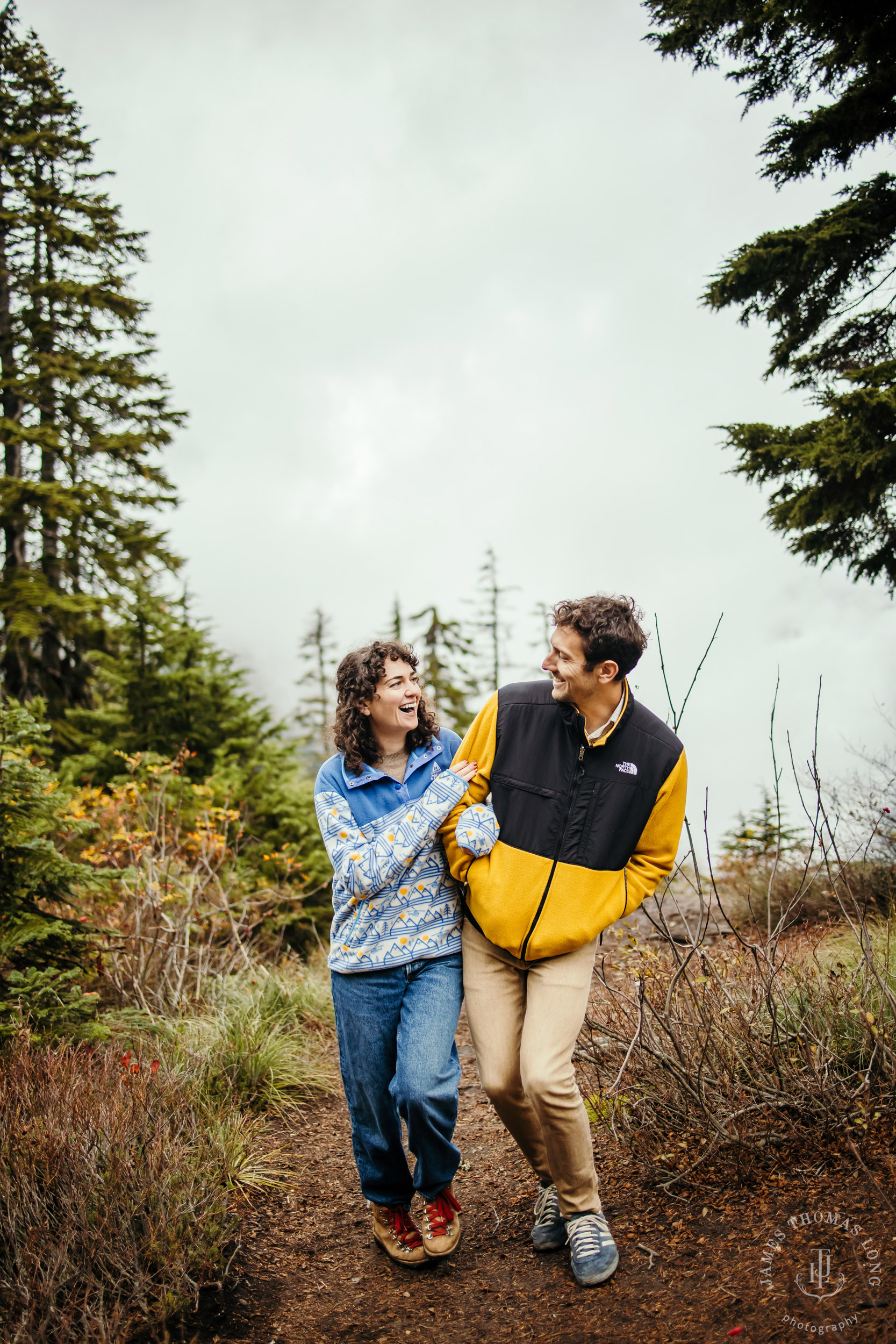 Cascade Mountain adventure engagement by Seattle adventure wedding and elopement photographer James Thomas Long Photography