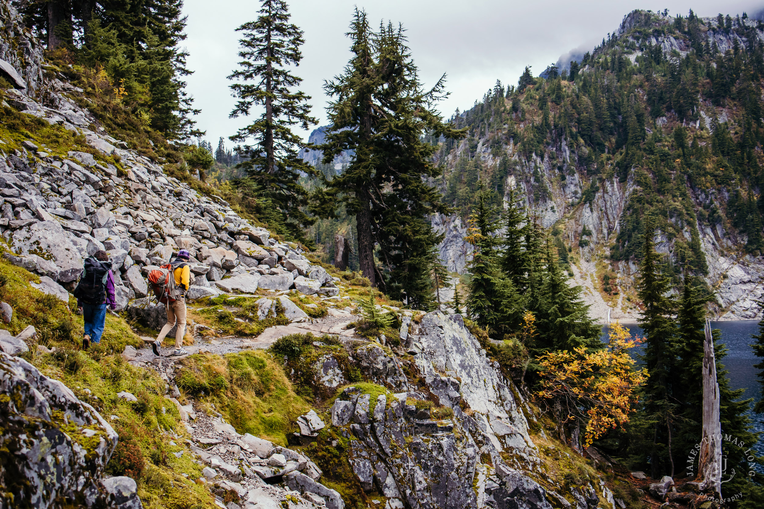 Cascade Mountain adventure engagement by Seattle adventure wedding and elopement photographer James Thomas Long Photography
