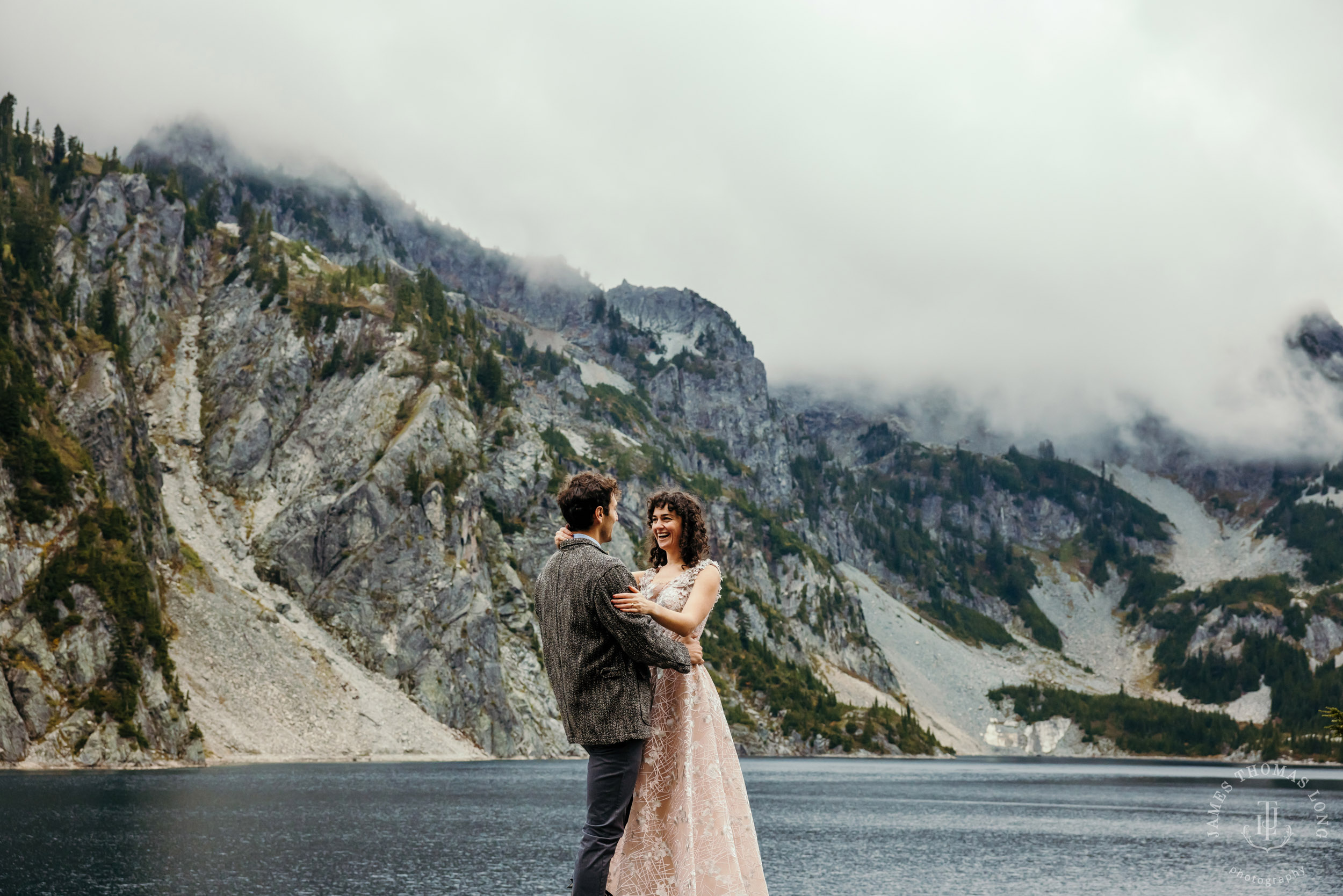 Cascade Mountain adventure engagement by Seattle adventure wedding and elopement photographer James Thomas Long Photography
