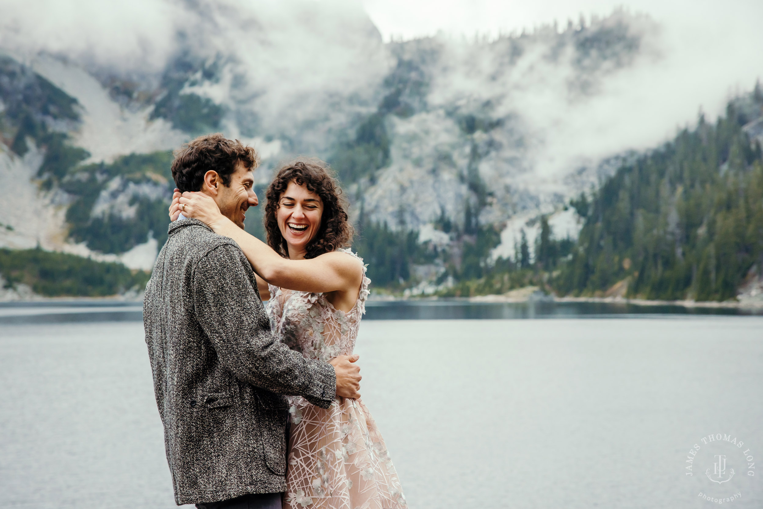 Cascade Mountain adventure engagement by Seattle adventure wedding and elopement photographer James Thomas Long Photography