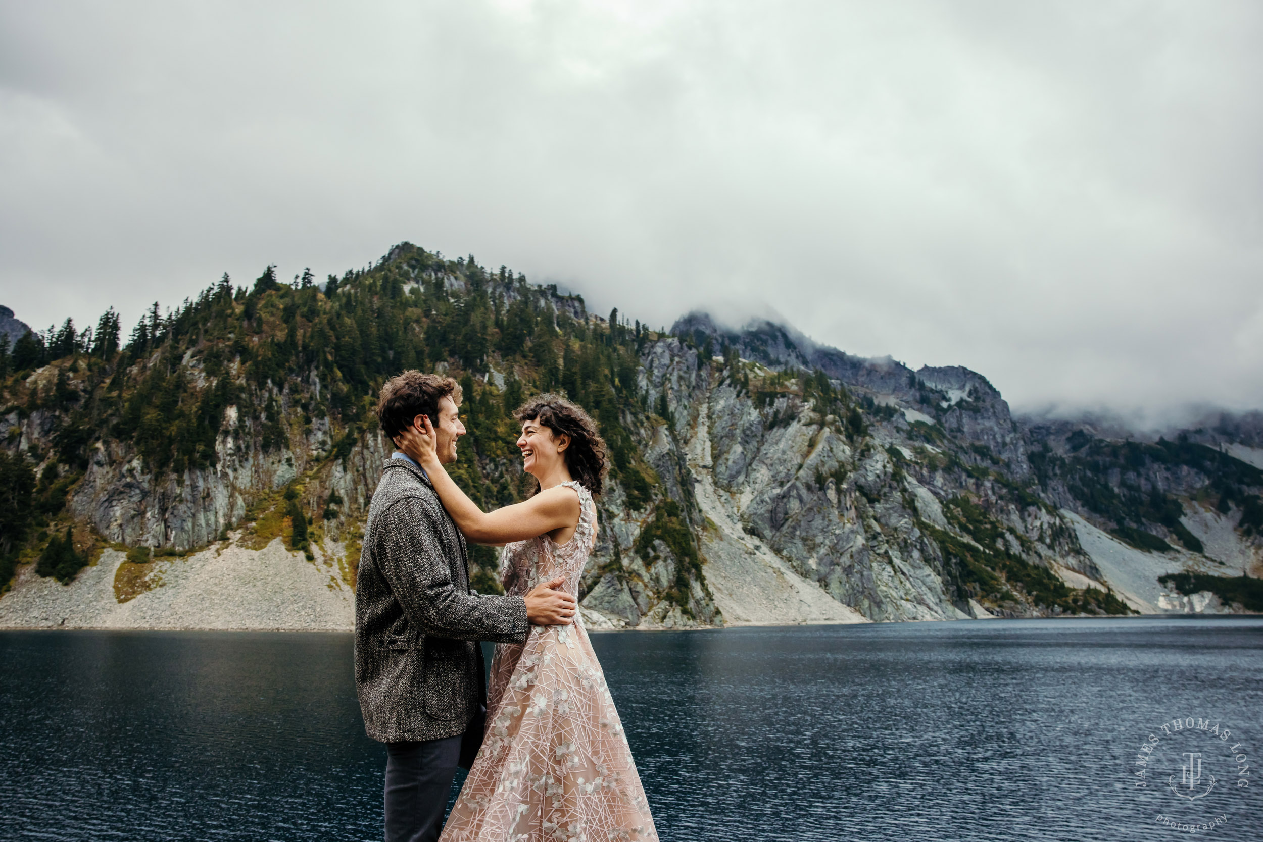 Cascade Mountain adventure engagement by Seattle adventure wedding and elopement photographer James Thomas Long Photography