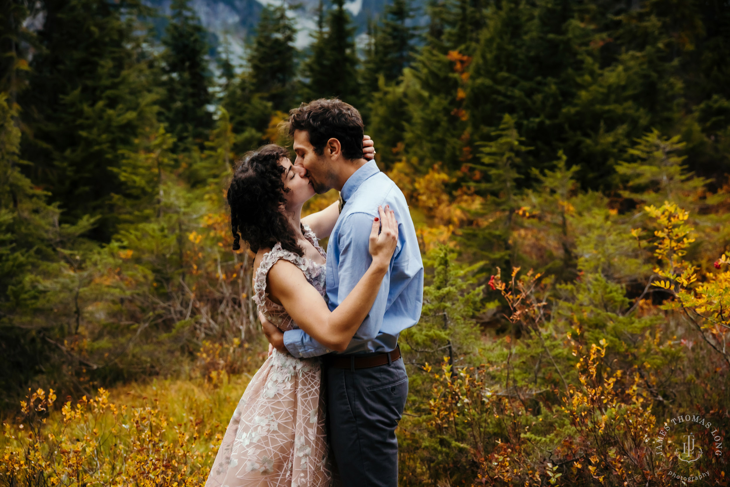 Cascade Mountain adventure engagement by Seattle adventure wedding and elopement photographer James Thomas Long Photography
