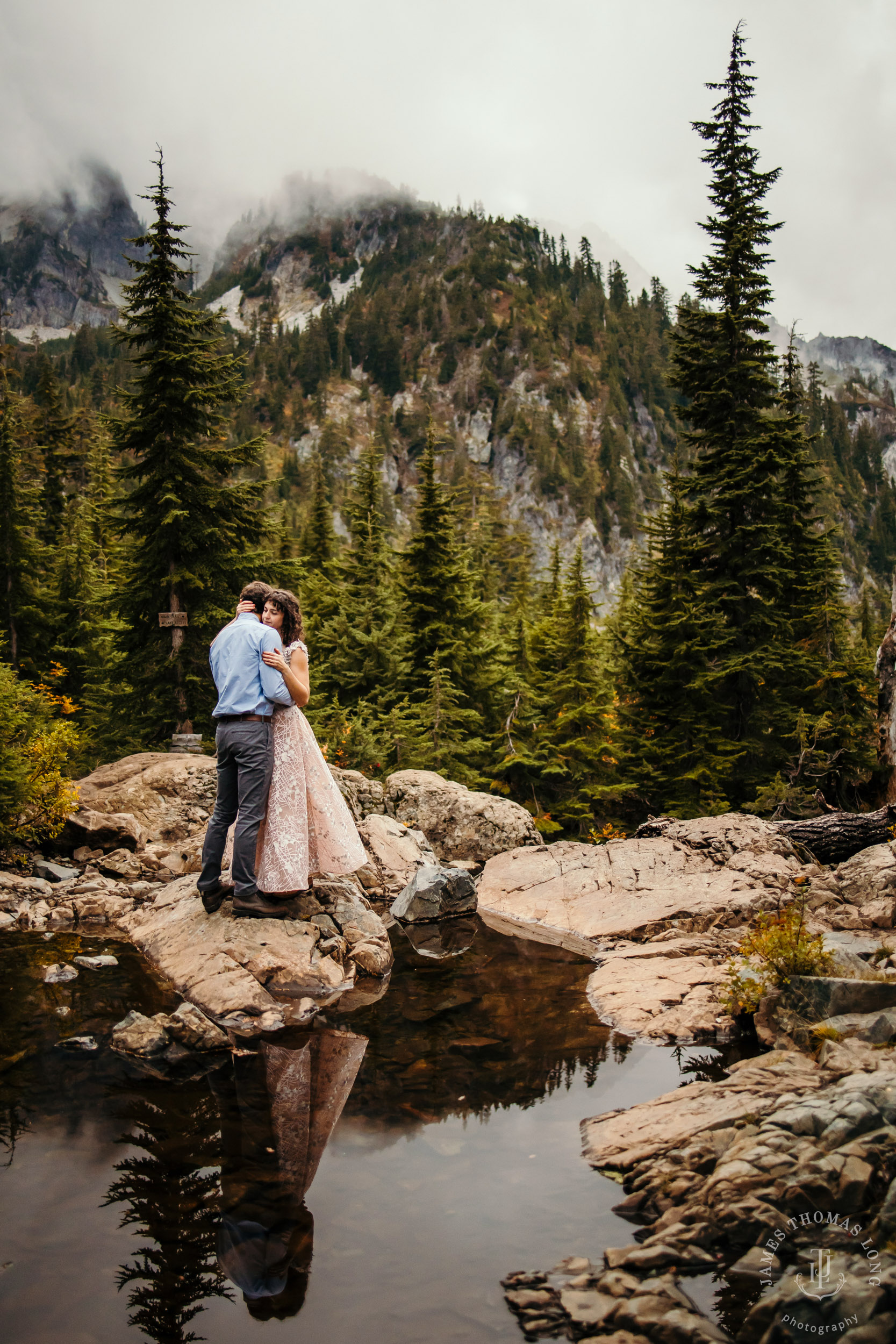 Cascade Mountain adventure engagement by Seattle adventure wedding and elopement photographer James Thomas Long Photography
