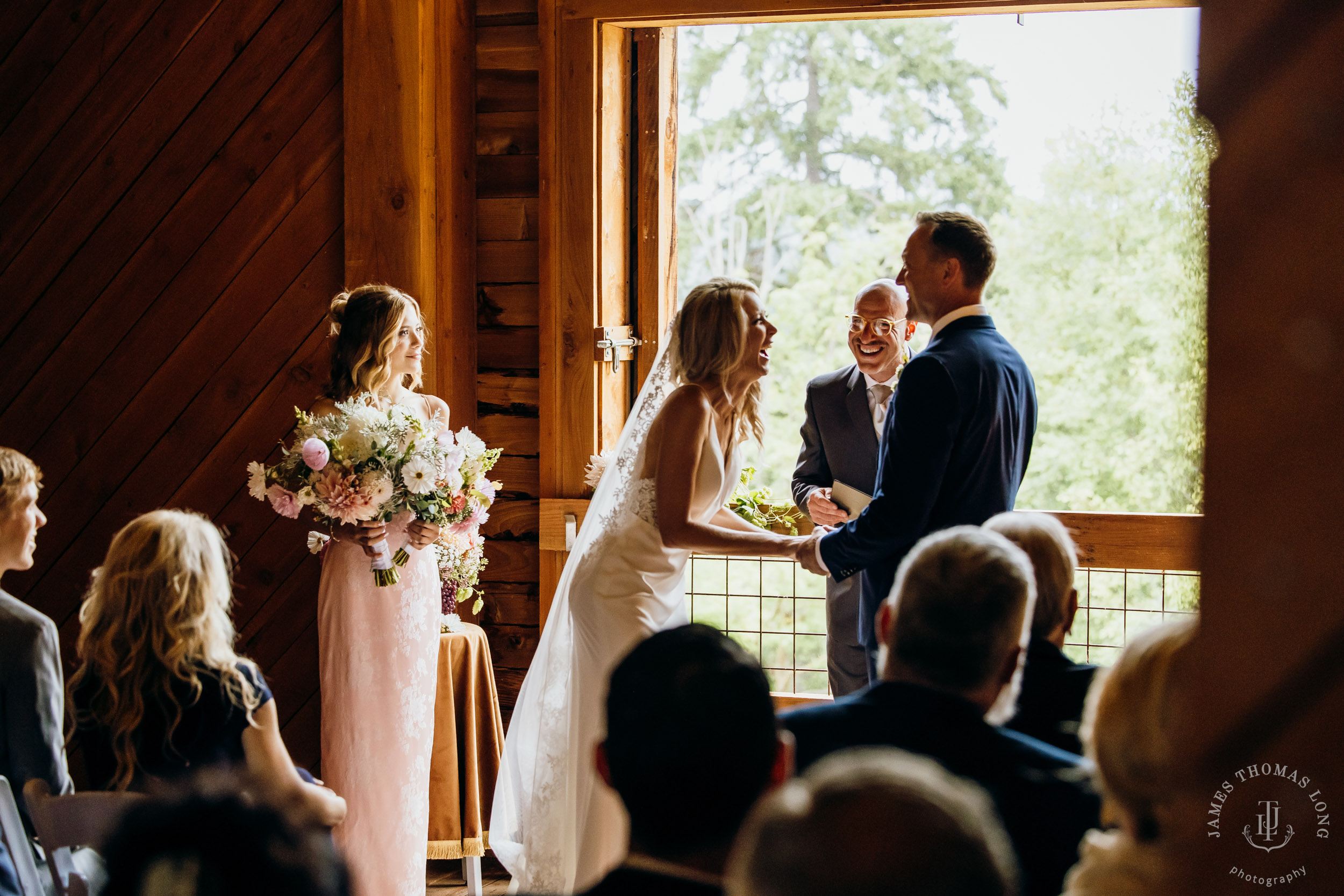 Heyday Farm Bainbridge Island wedding bey Seattle wedding photographer James Thomas Long Photography