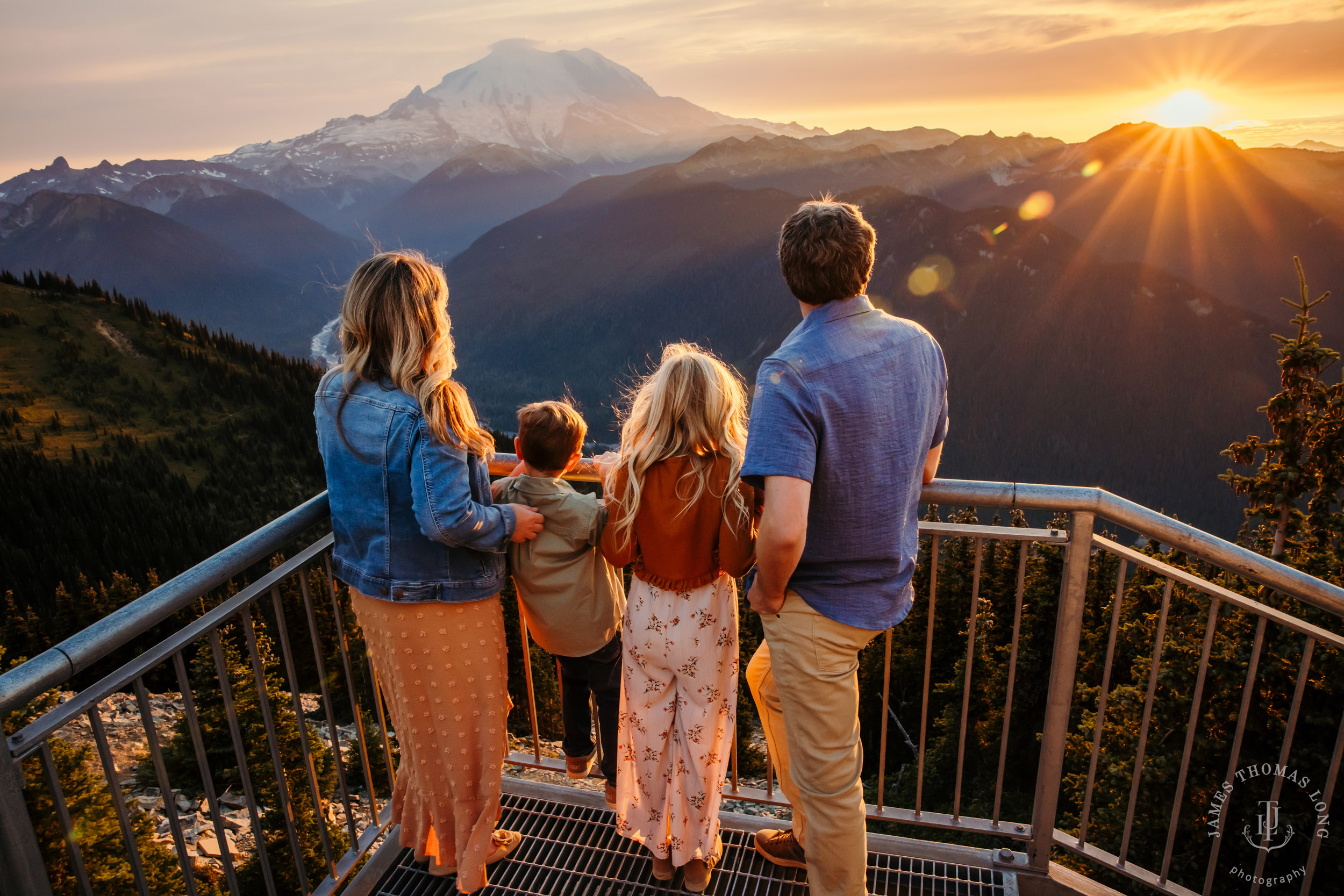 Mount Rainier Crystal Mountain adventure family photography session by Seattle family photographer James Thomas Long Photography
