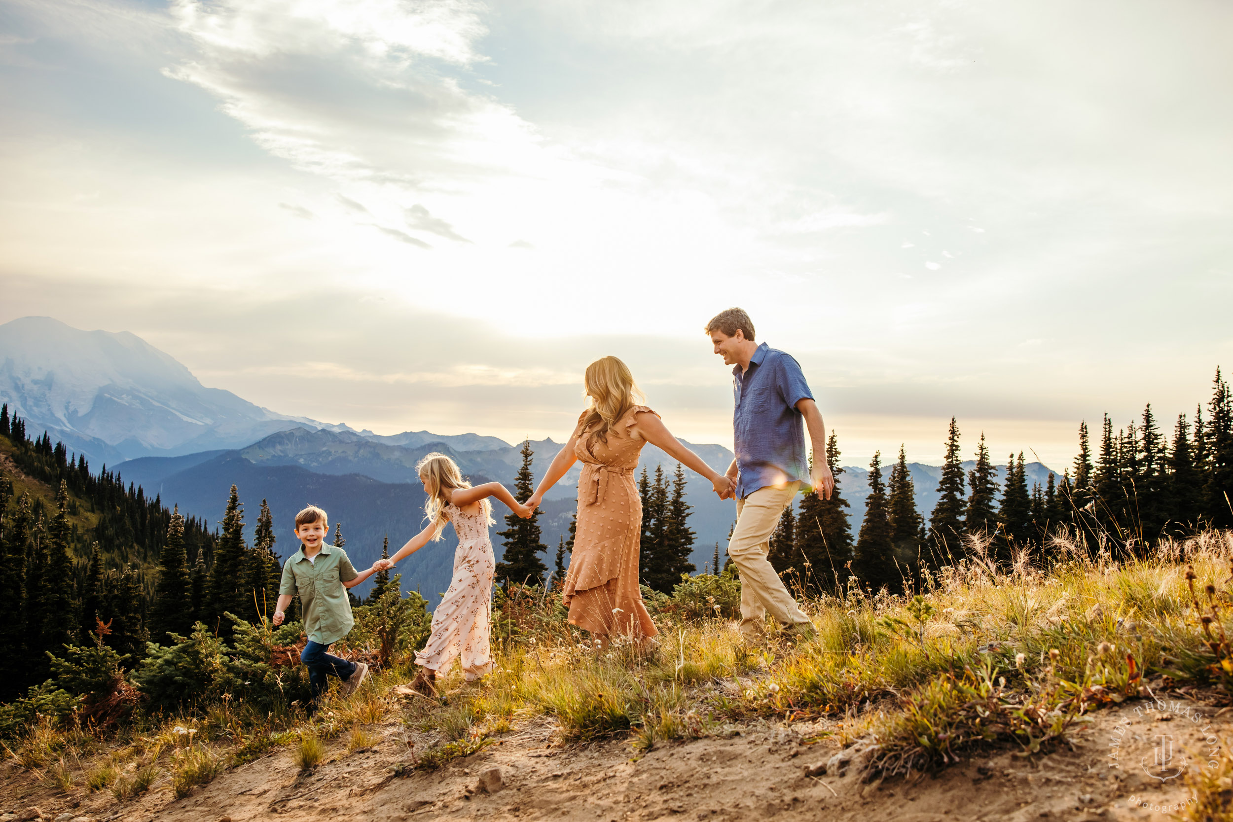 Mount Rainier Crystal Mountain adventure family photography session by Seattle family photographer James Thomas Long Photography